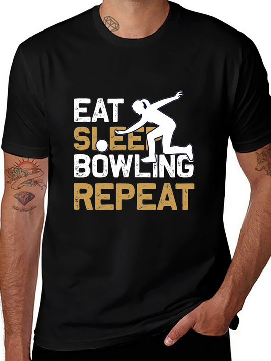 Eat Sleep Bowling Repeat T-Shirt