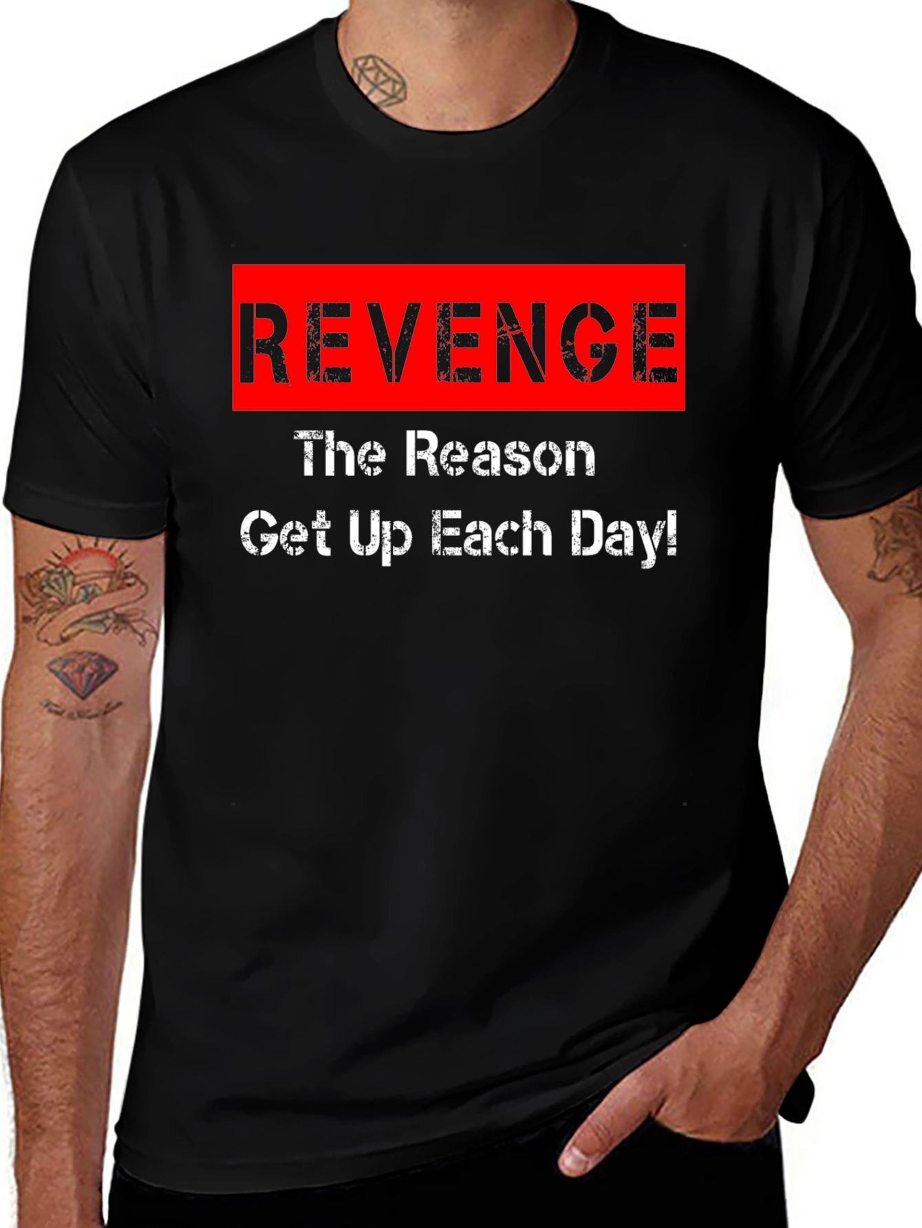 Revenge Motivation Black T-Shirt