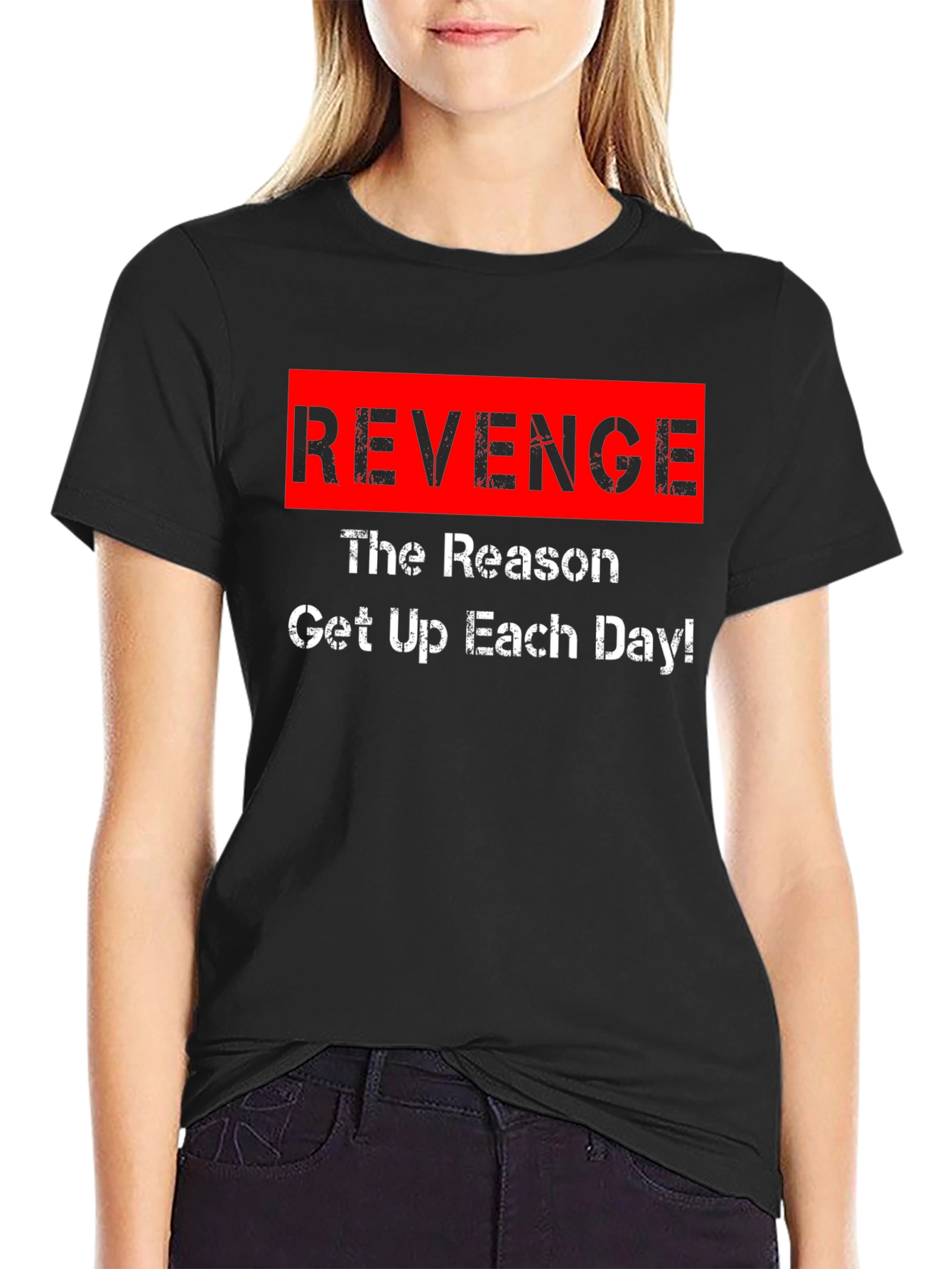 Revenge Motivation Black T-Shirt