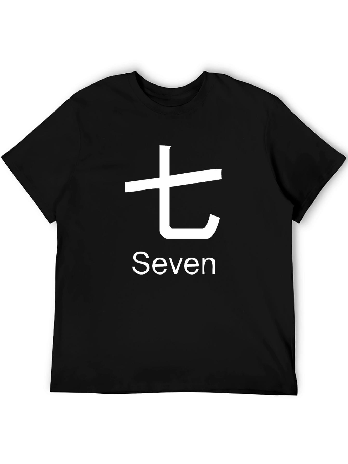 Seven Kanji Graphic Tee - Casual Cotton Top
