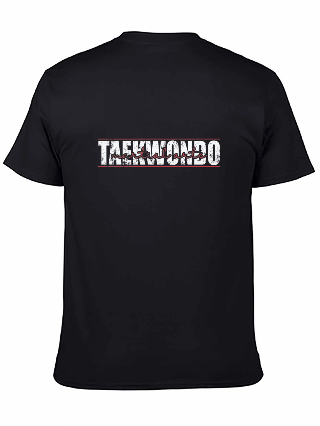 Taekwondo T-Shirt - Black Graphic Print