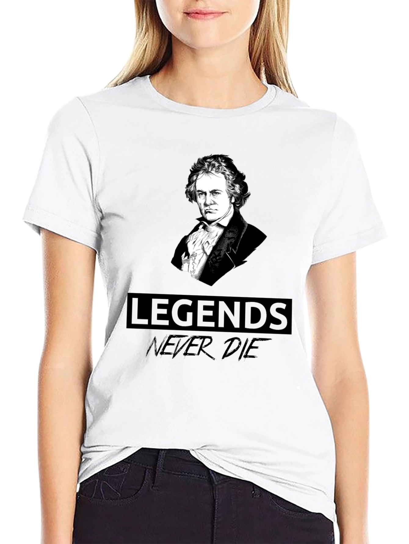 Legends Never Die Beethoven Graphic T-Shirt