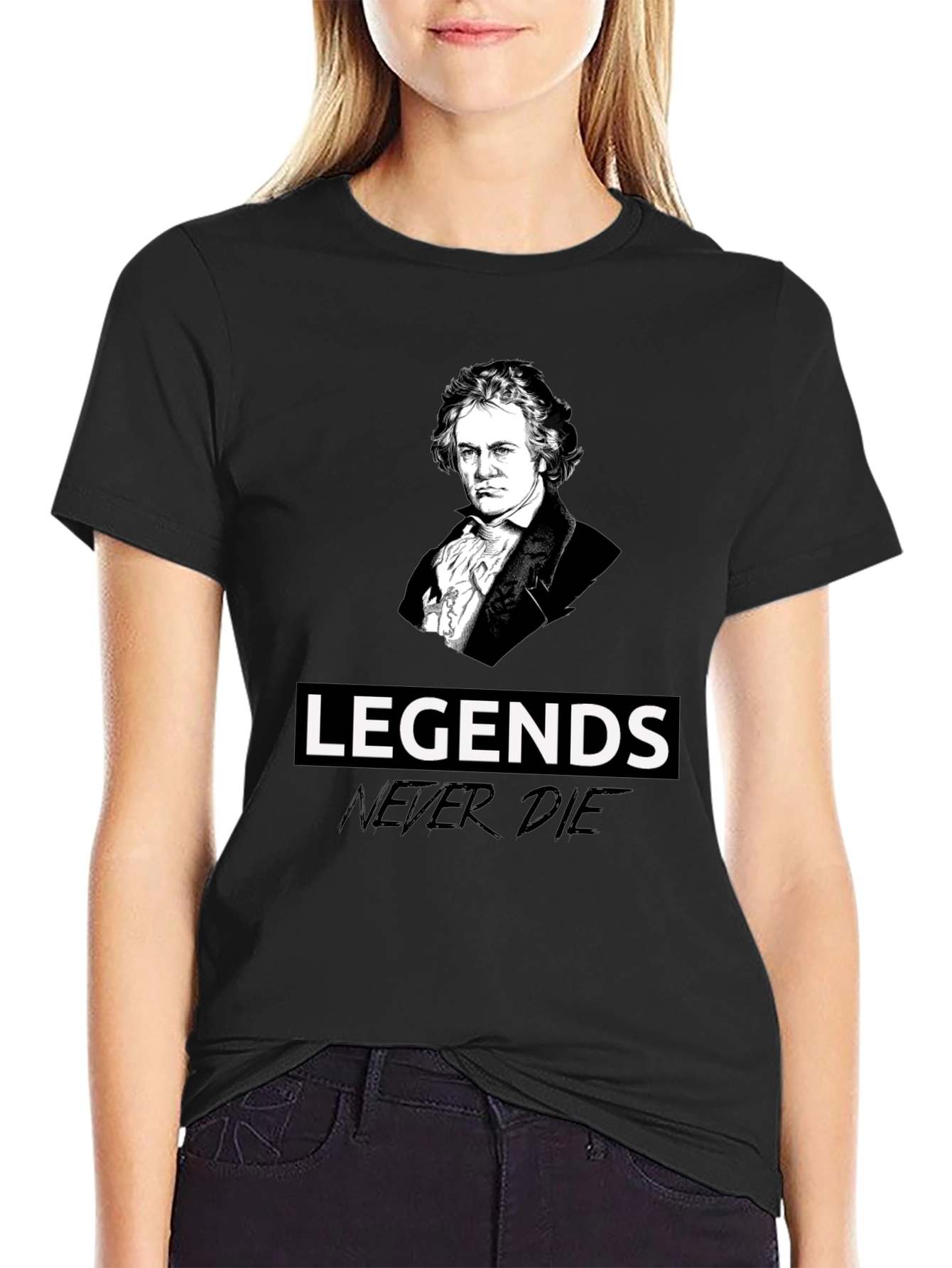 Legends Never Die Beethoven Graphic T-Shirt