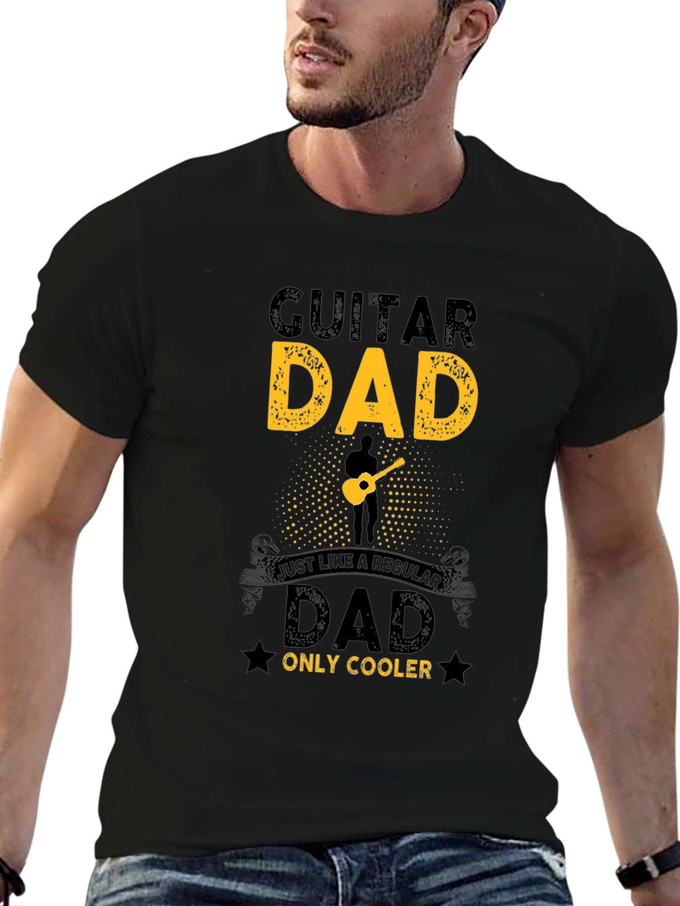 Guitar Dad T-Shirt - Cool Musician Father Tee