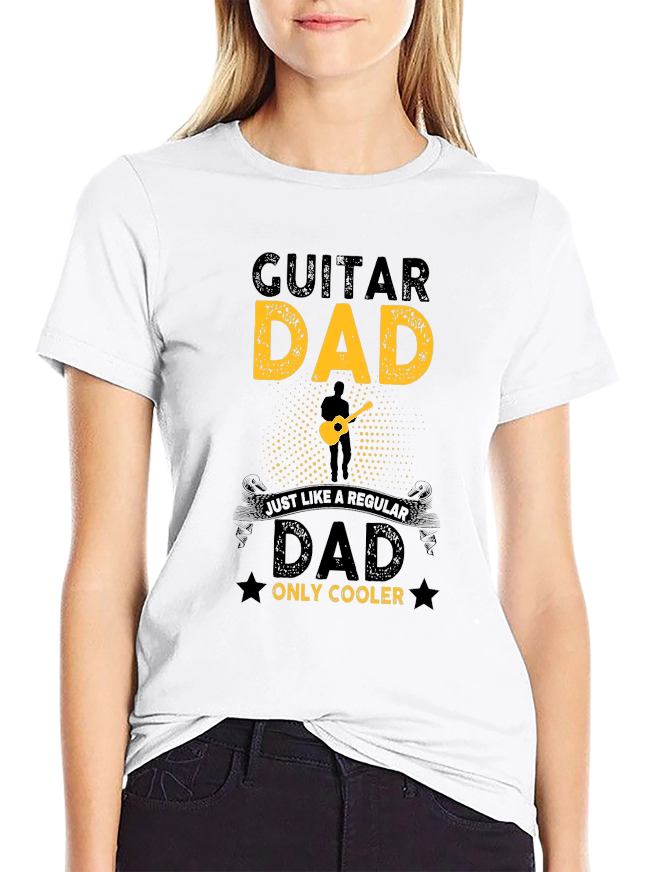 Guitar Dad T-Shirt - Cool Musician Father Tee