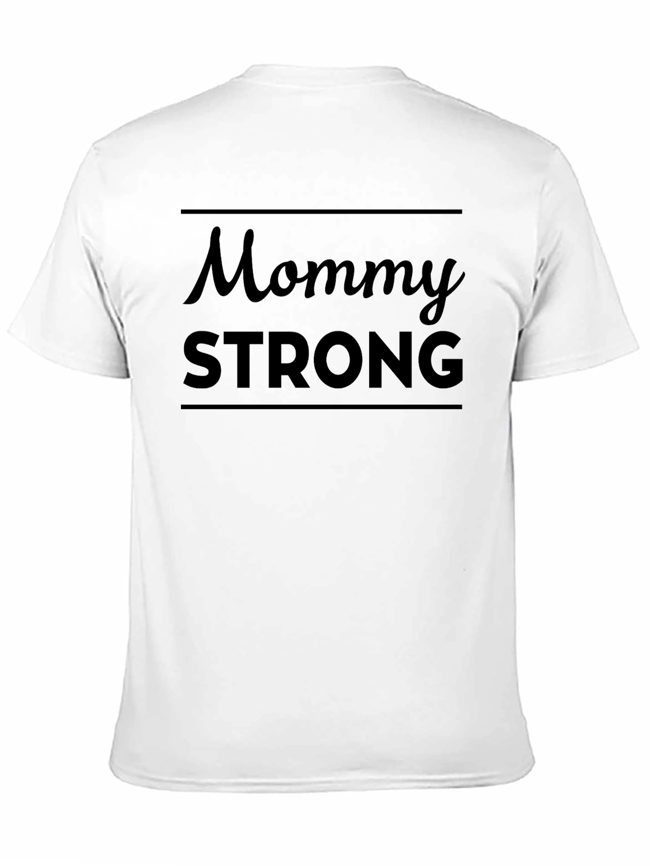 Mommy Strong Graphic Tee - Black Casual T-Shirt