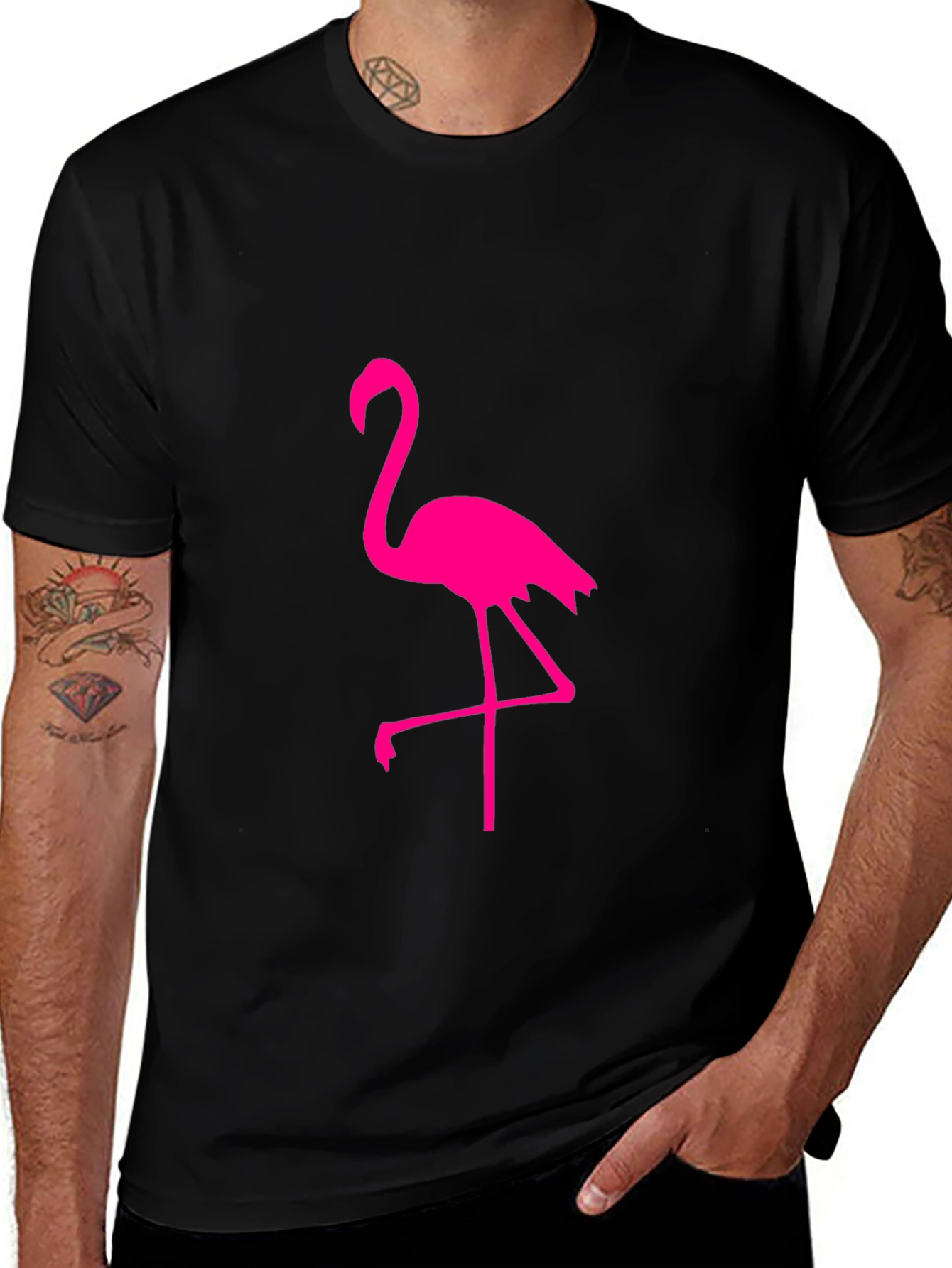 Black Flamingo Graphic Tee
