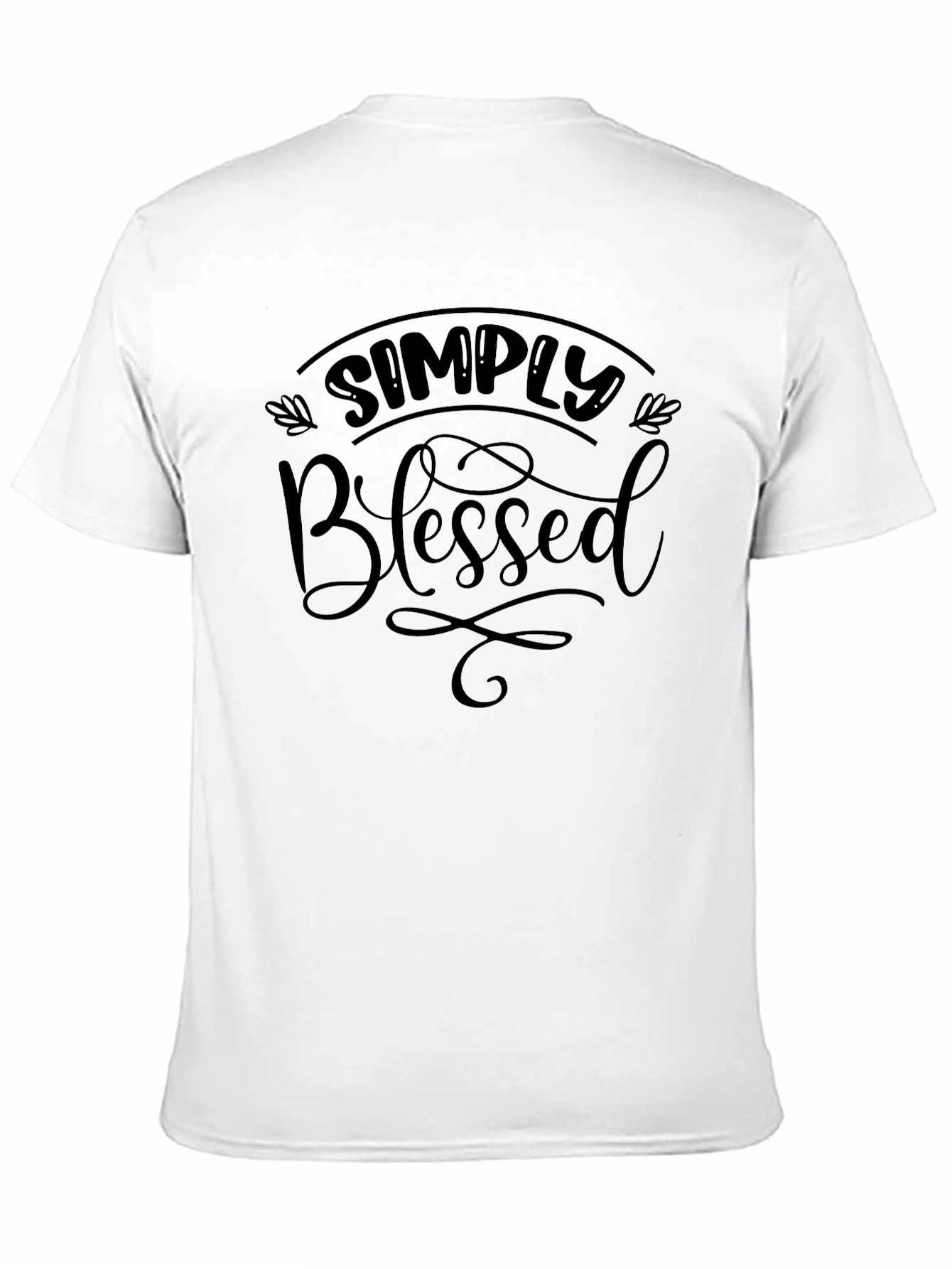 Simply Blessed Black Graphic Tee - Casual Comfort