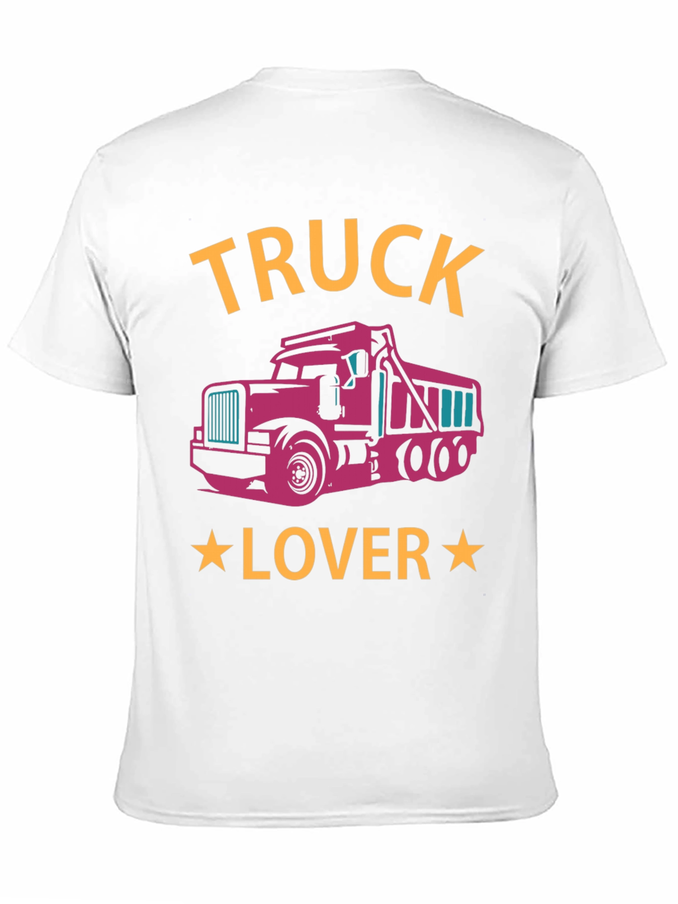 Truck Lover Graphic Tee - Black Cotton T-Shirt