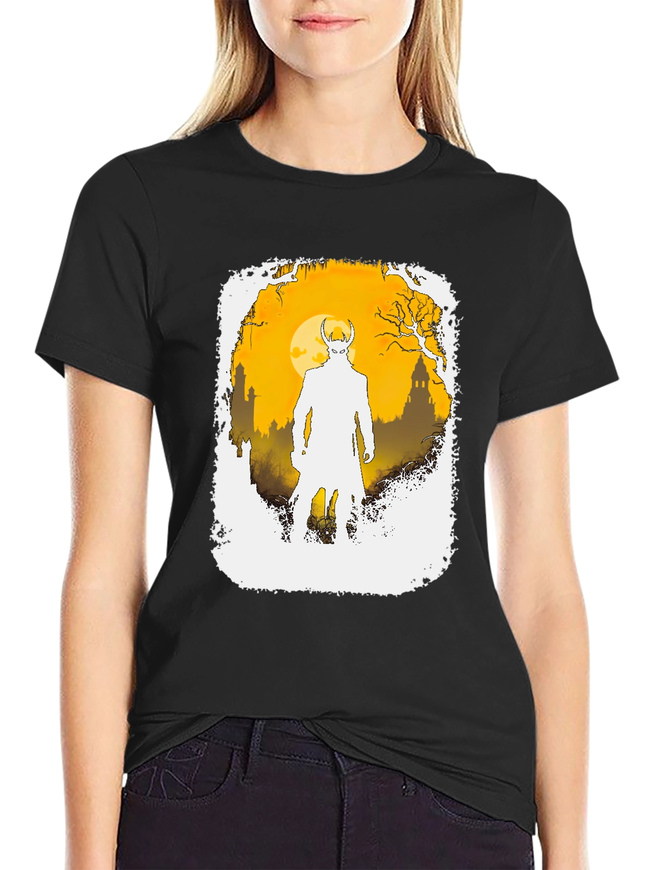 Silhouette Loki Graphic T-Shirt