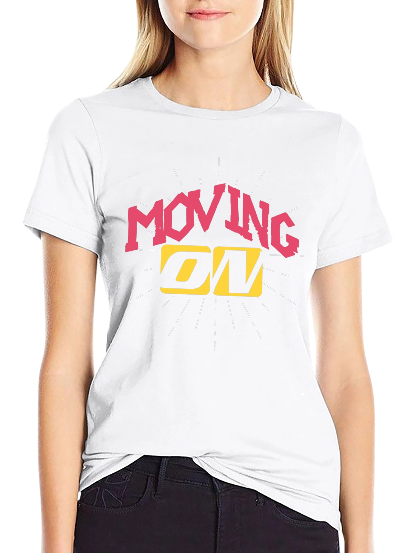 Moving On Graphic Tee - Black T-Shirt