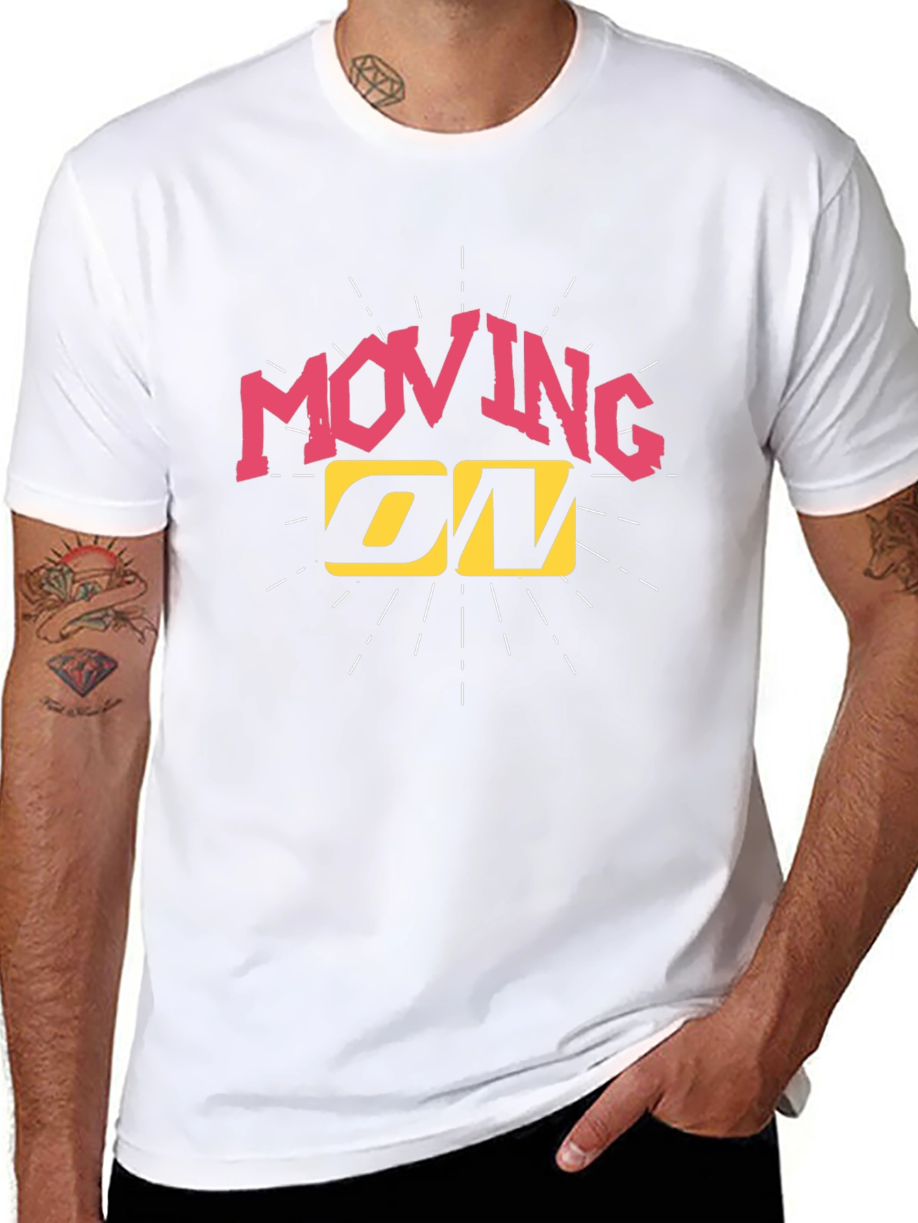 Moving On Graphic Tee - Black T-Shirt