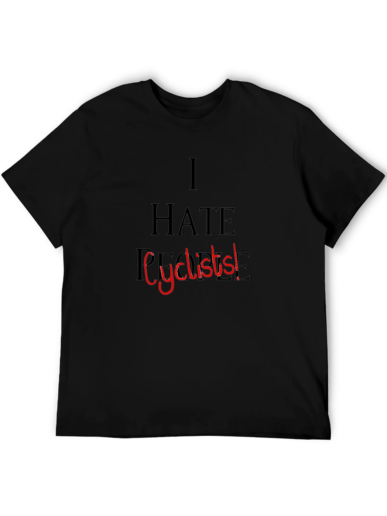 I Hate People Cyclists! Graphic Tee