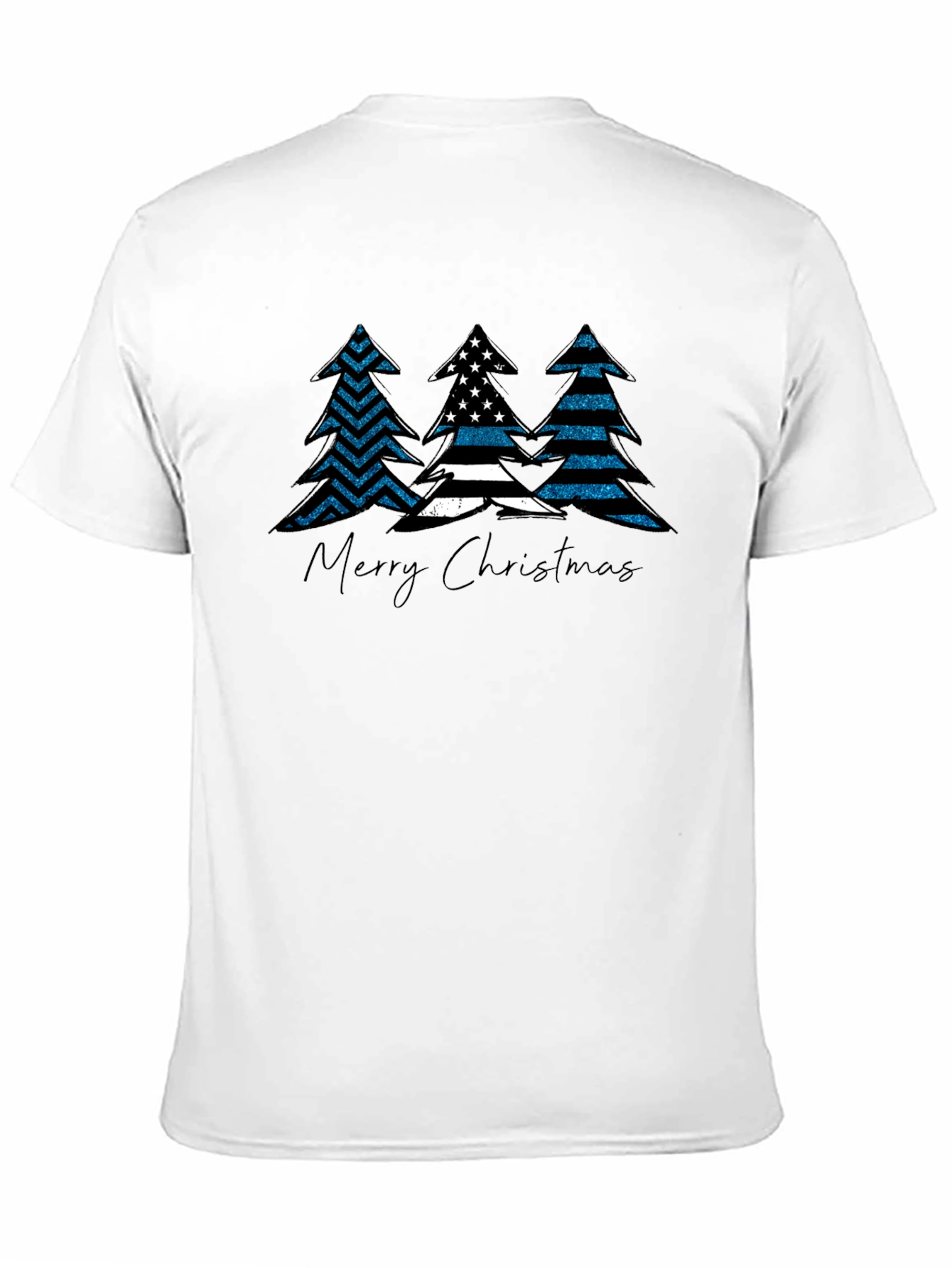 Thin Blue Line Christmas Tree Shirt