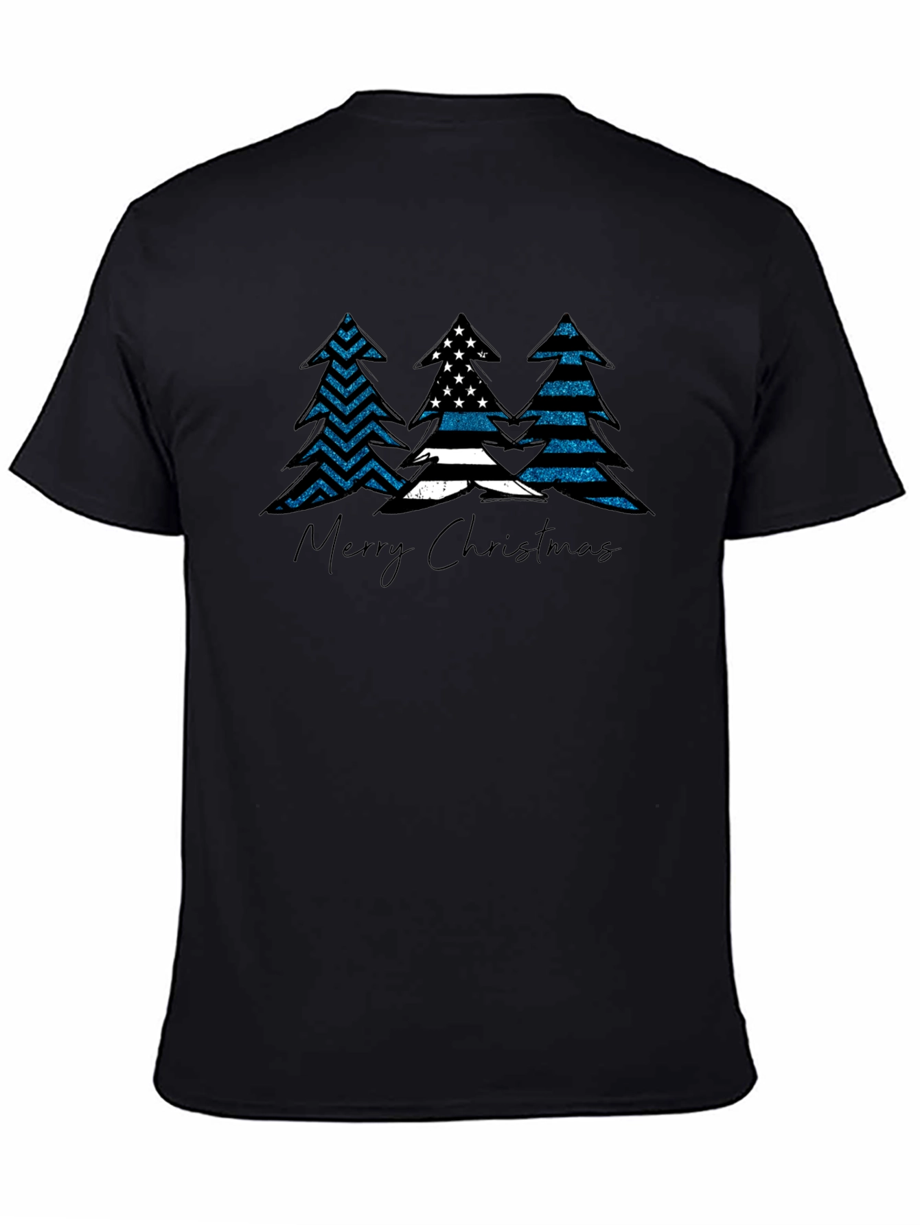 Thin Blue Line Christmas Tree Shirt