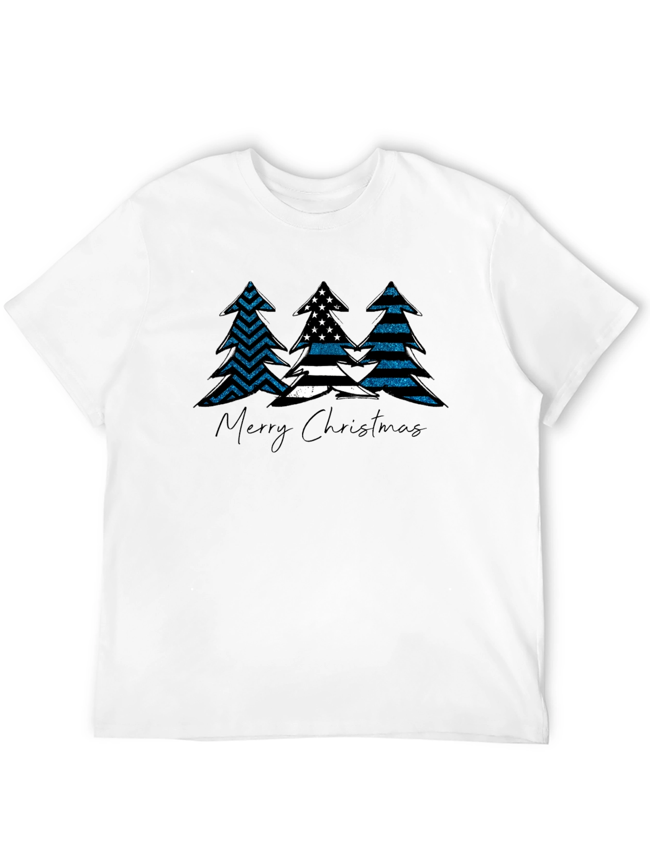 Thin Blue Line Christmas Tree Shirt