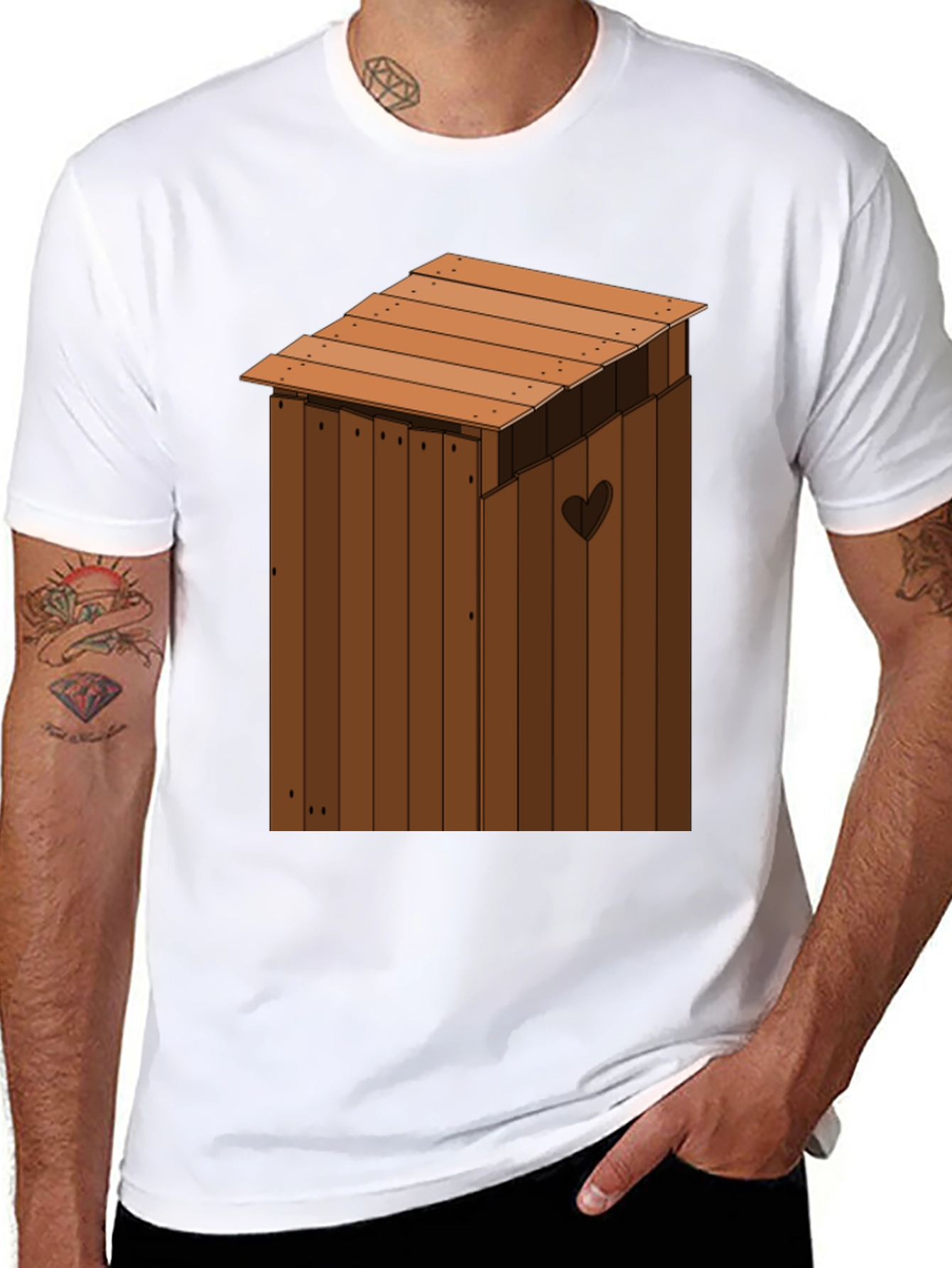 Outhouse Humor Novelty T-Shirt