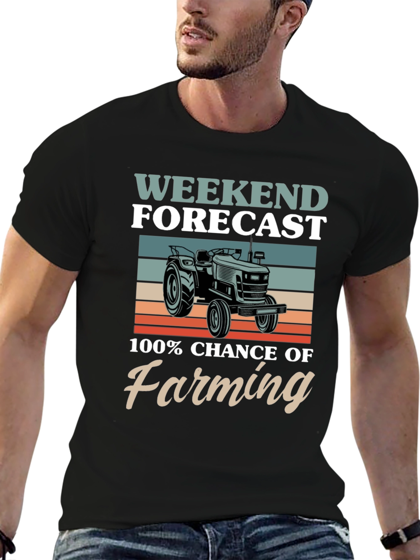 Weekend Forecast: 100% Chance of Farming T-Shirt