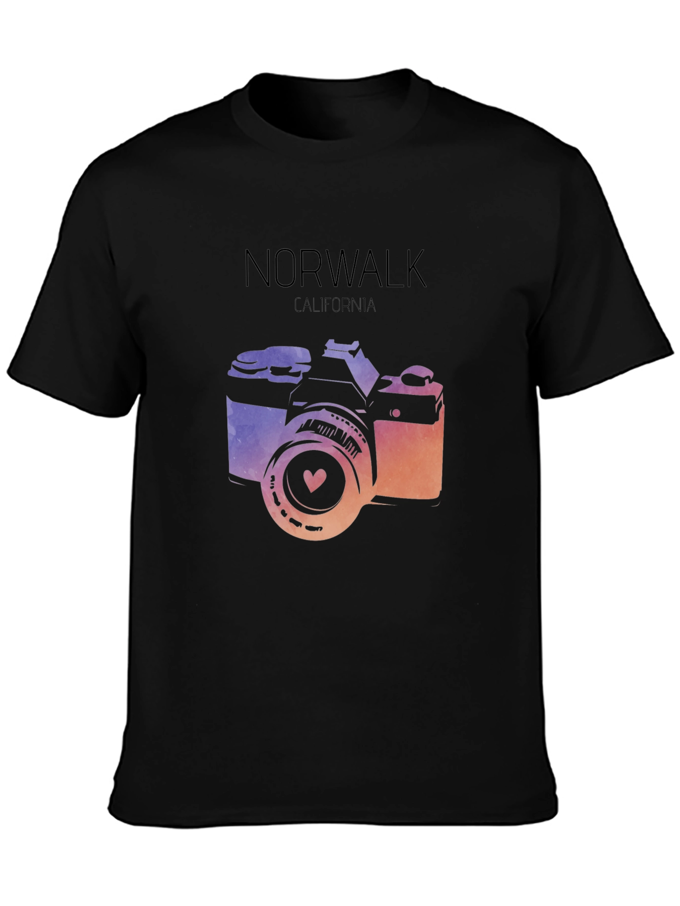 Norwalk California Camera Graphic T-Shirt
