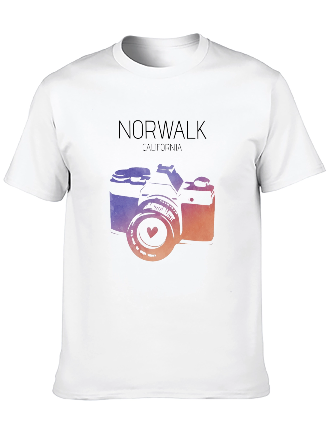 Norwalk California Camera Graphic T-Shirt