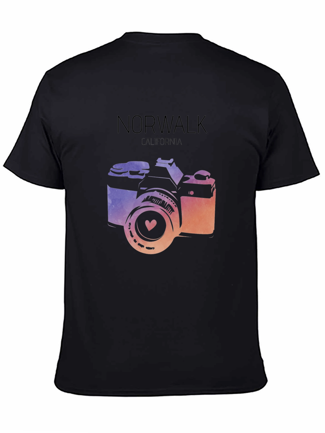 Norwalk California Camera Graphic T-Shirt