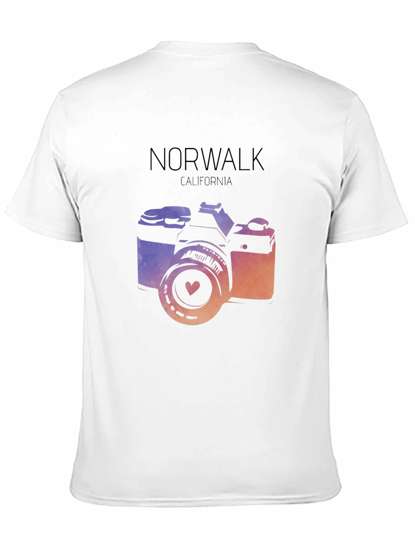 Norwalk California Camera Graphic T-Shirt