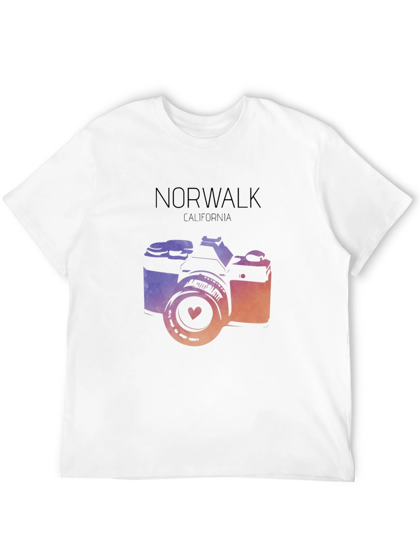 Norwalk California Camera Graphic T-Shirt