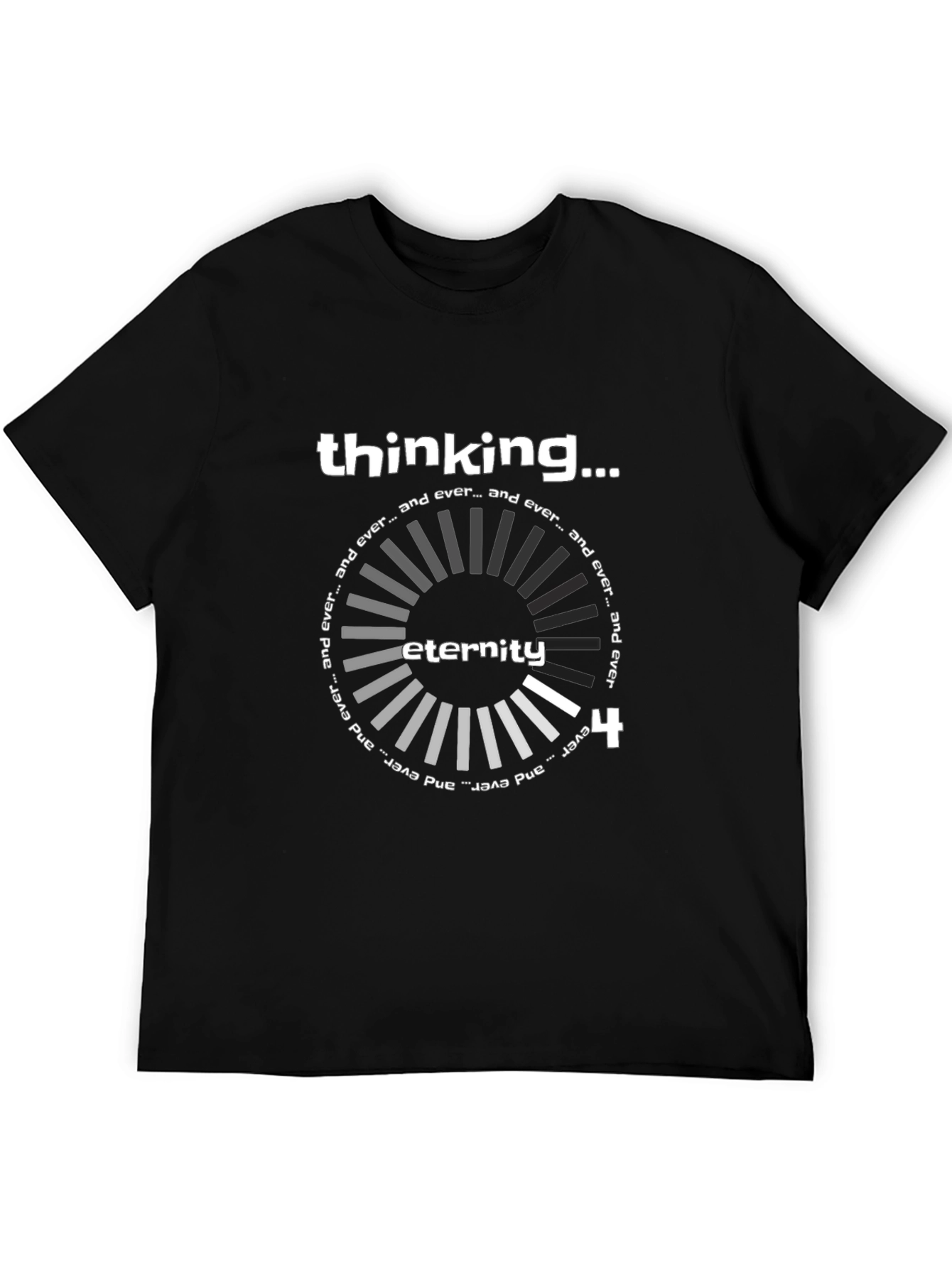 Thinking Eternity Black Graphic Tee