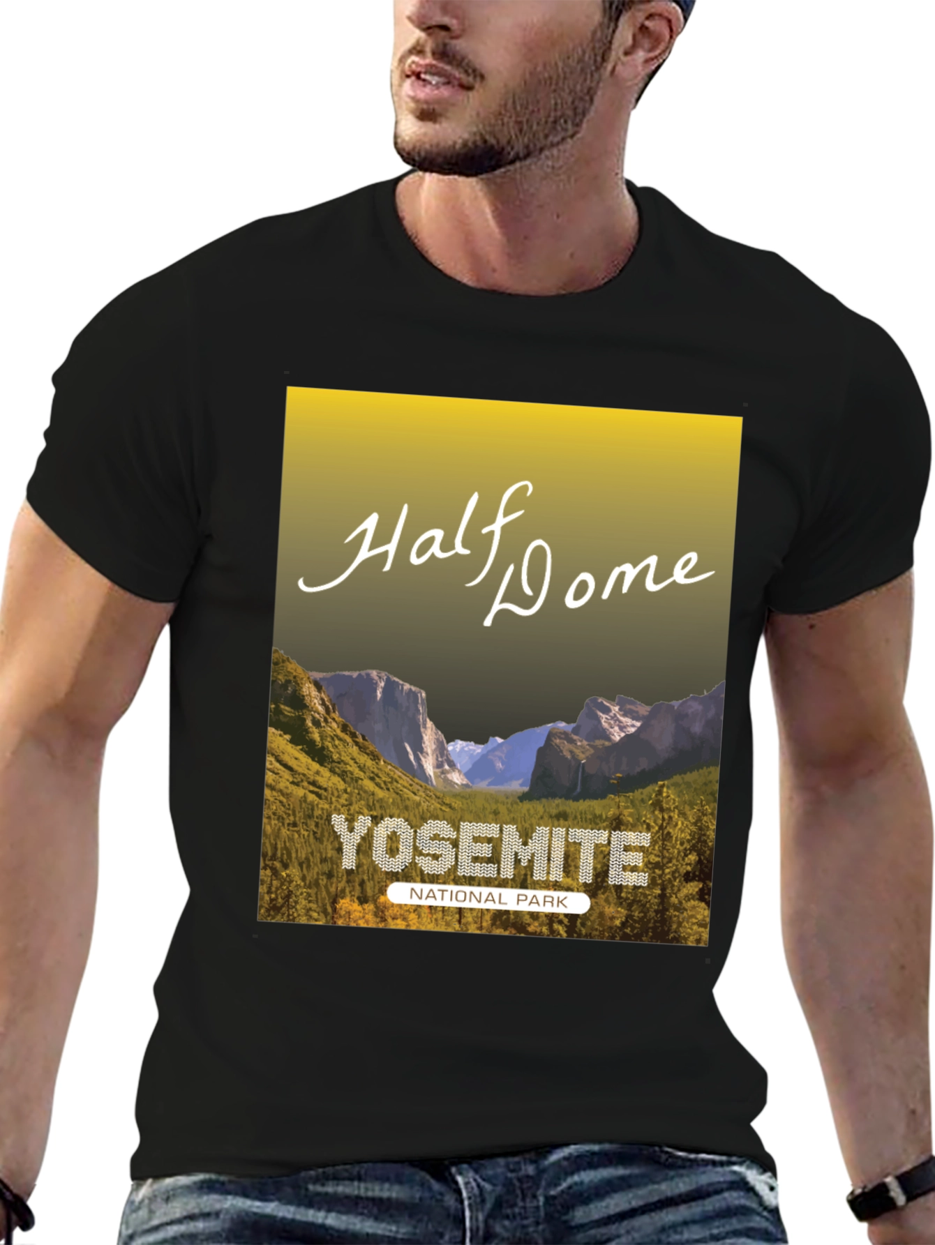 Yosemite Half Dome National Park Graphic Tee