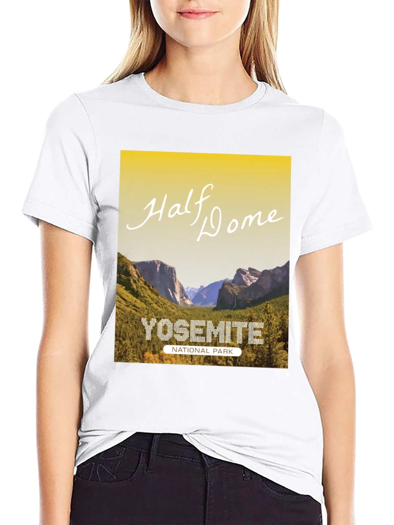 Yosemite Half Dome National Park Graphic Tee