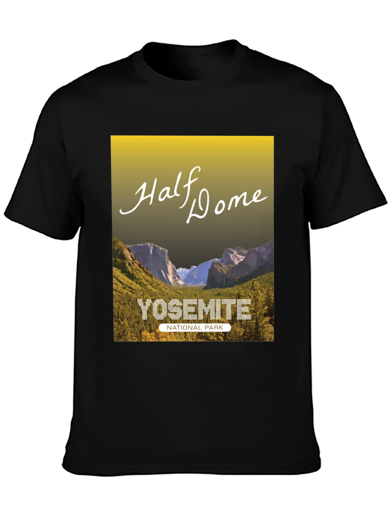 Yosemite Half Dome National Park Graphic Tee