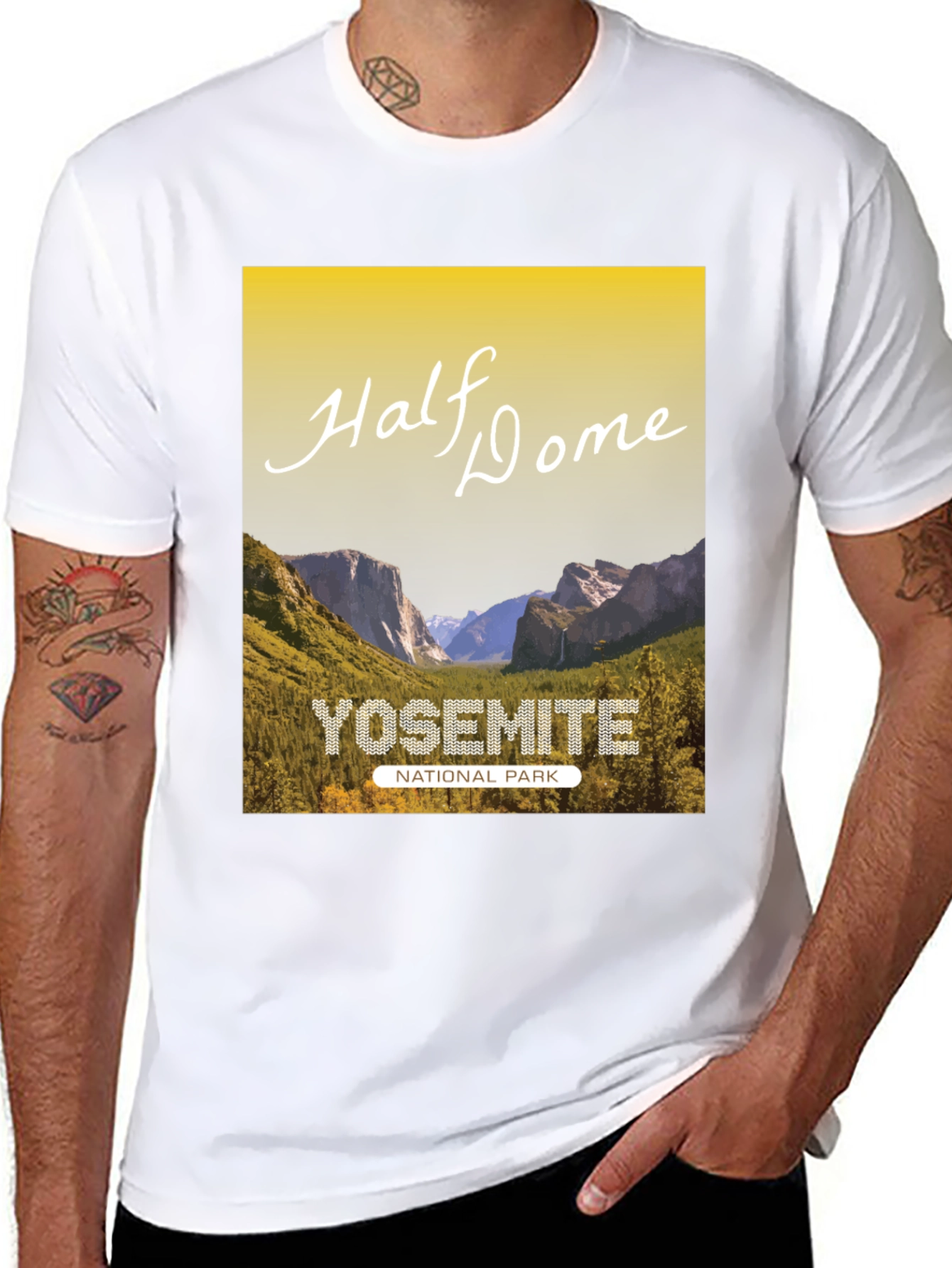 Yosemite Half Dome National Park Graphic Tee