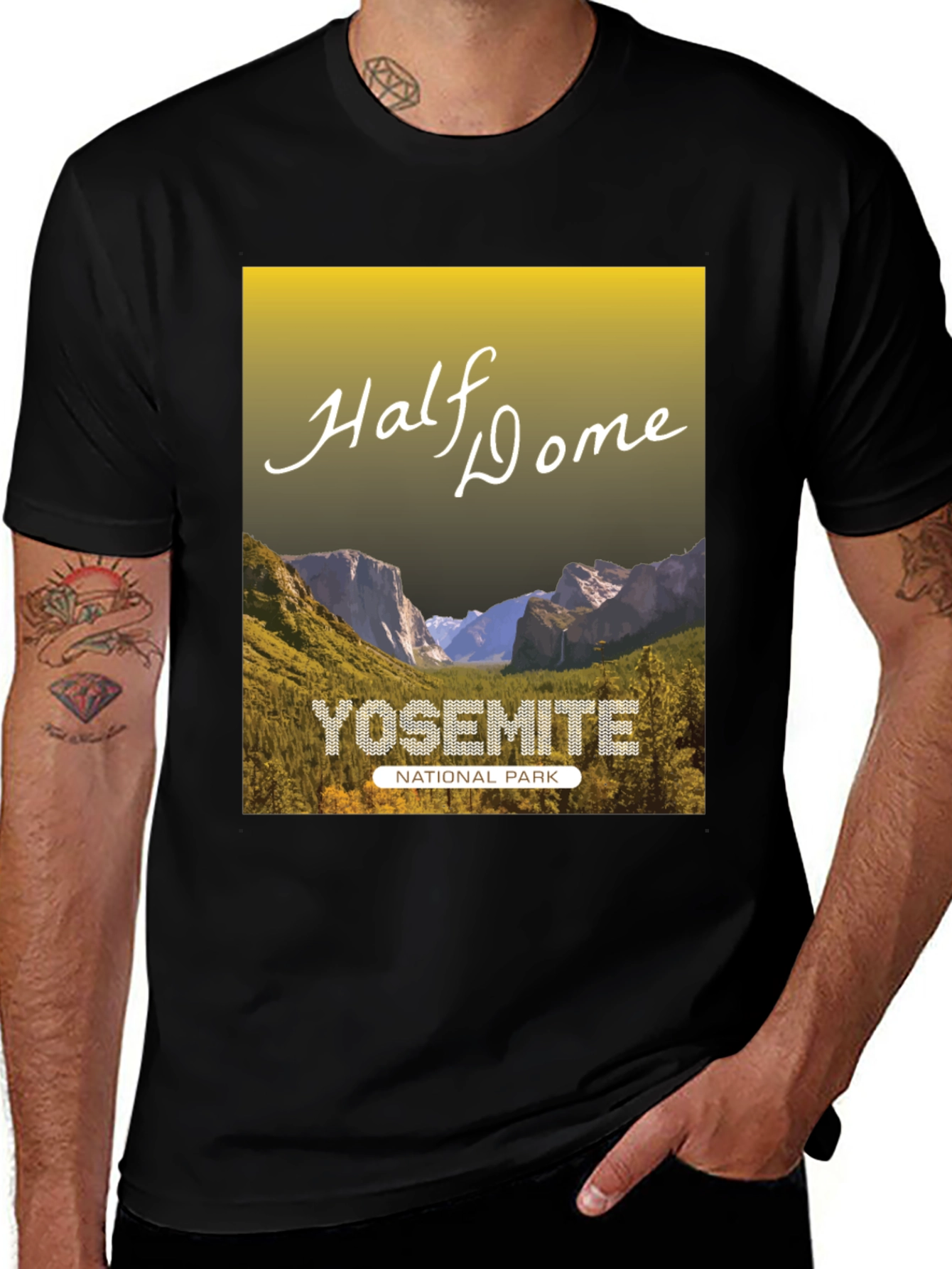 Yosemite Half Dome National Park Graphic Tee
