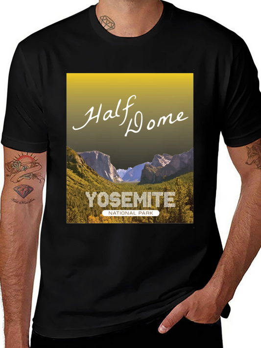 Yosemite Half Dome National Park Graphic Tee