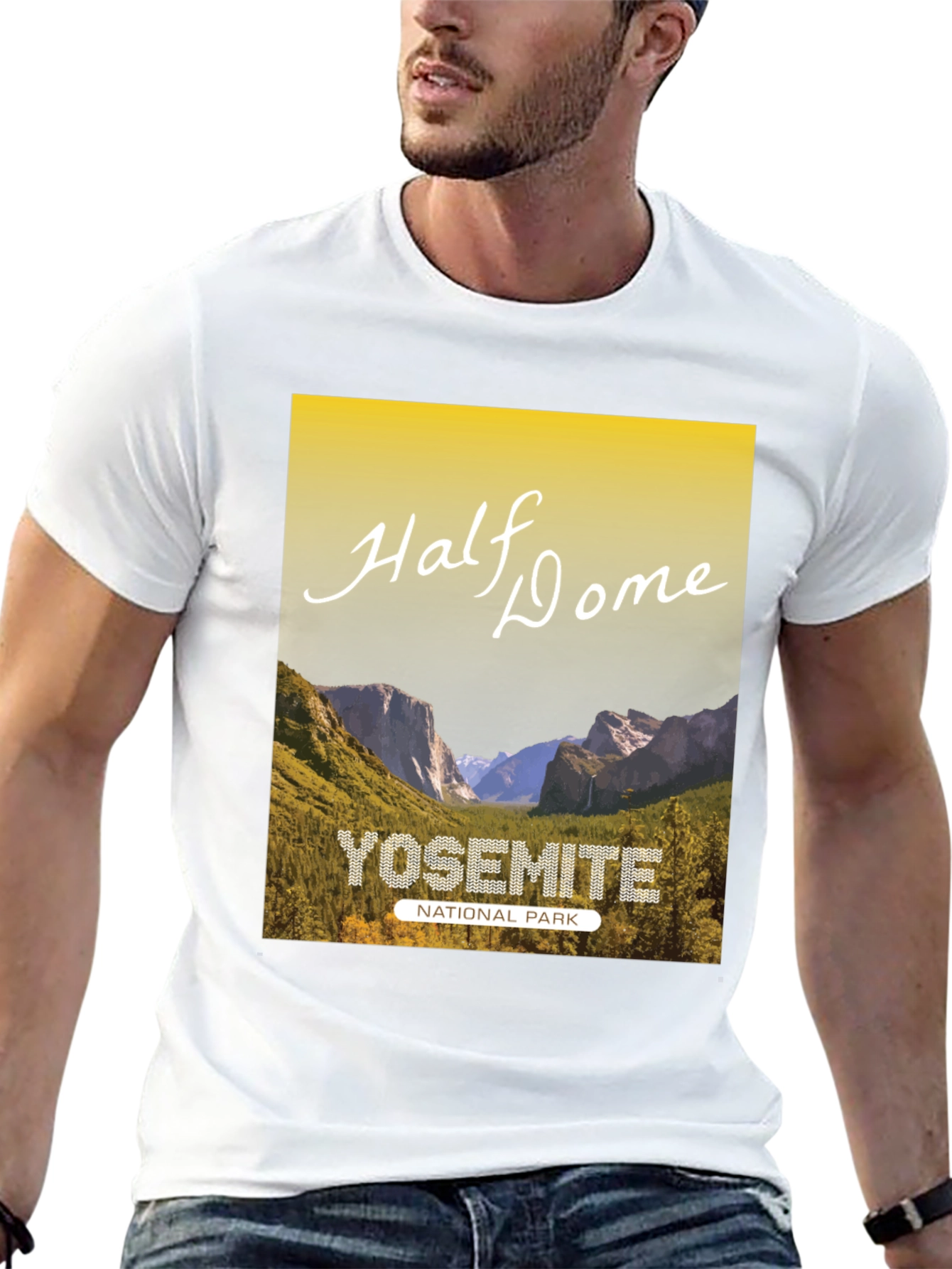 Yosemite Half Dome National Park Graphic Tee