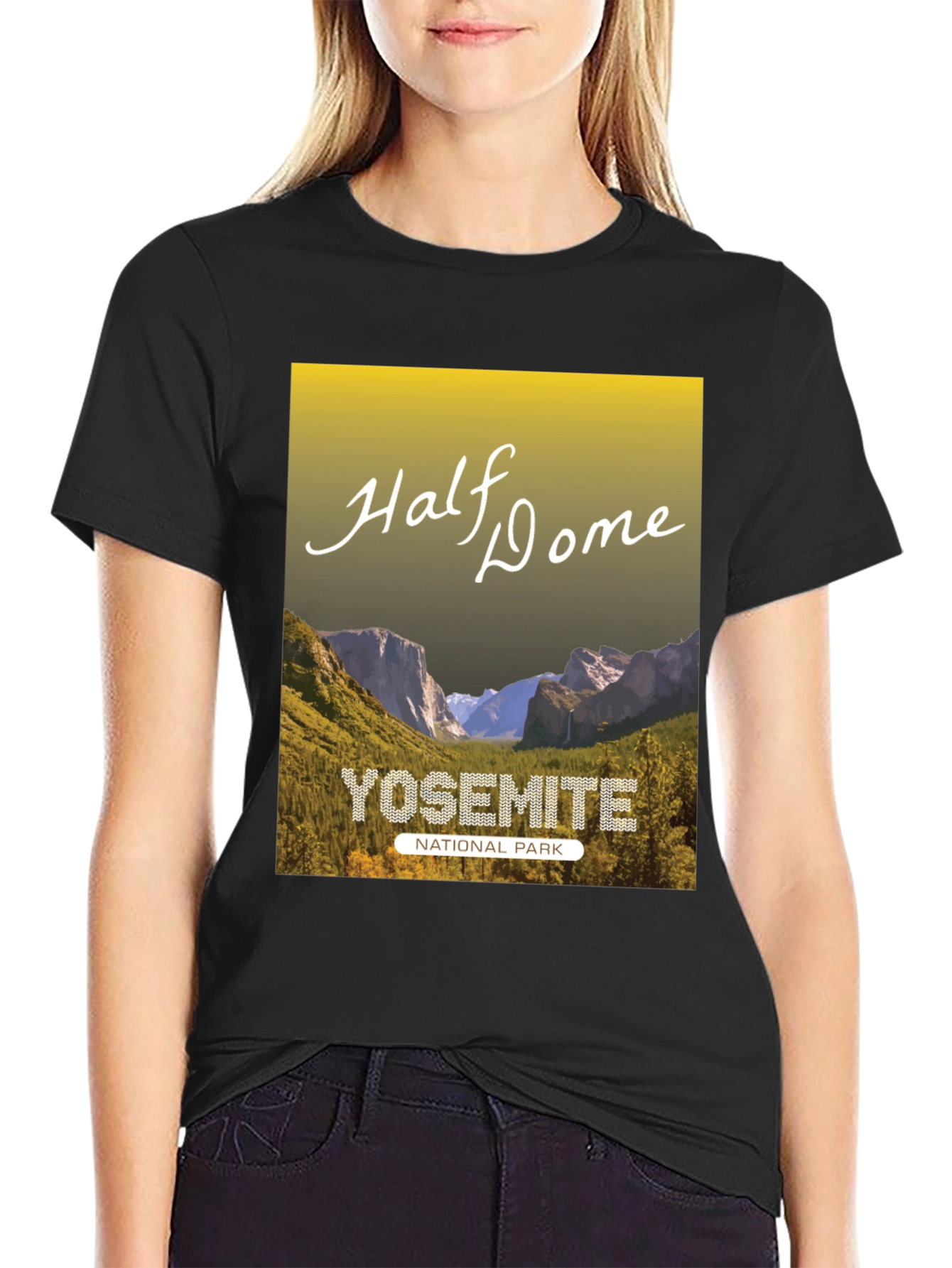 Yosemite Half Dome National Park Graphic Tee