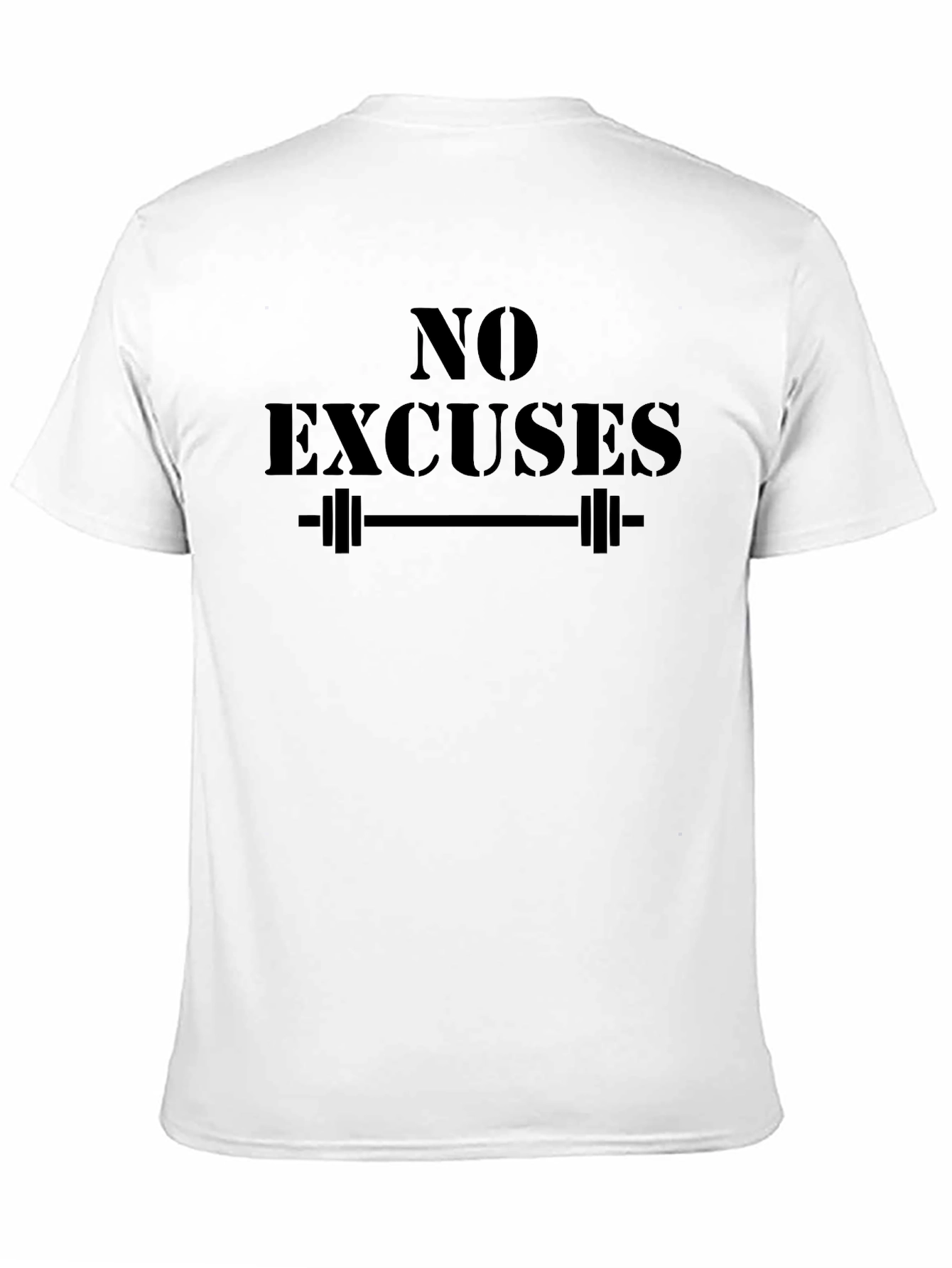 No Excuses Gym T-Shirt - Motivational Workout Tee