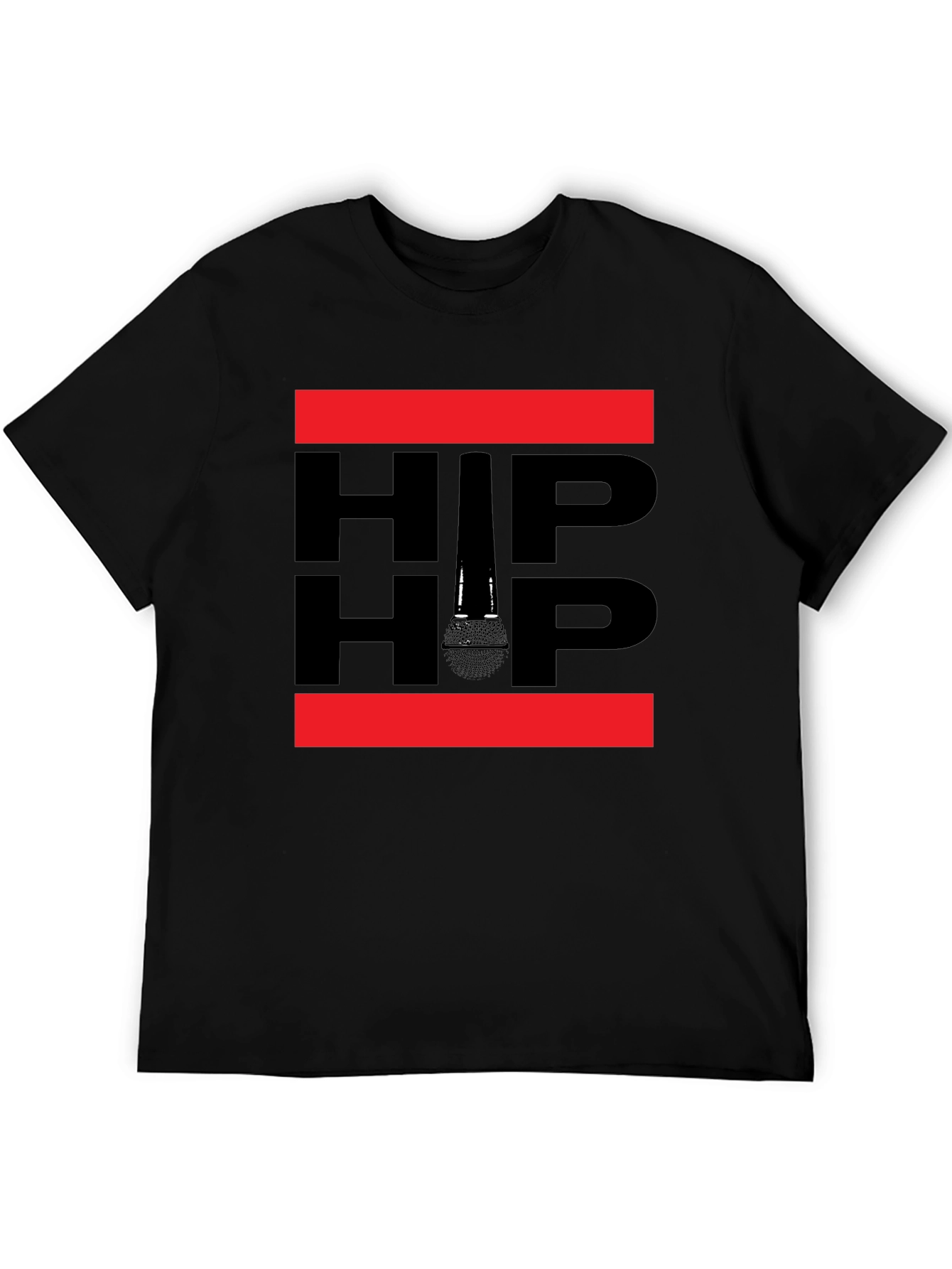 Hip Hop Microphone Graphic T-Shirt - Music Inspired Tee