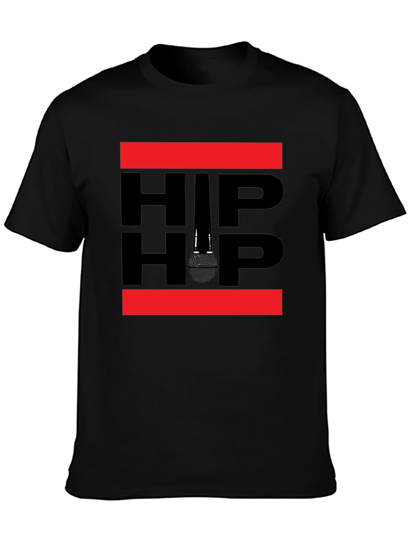 Hip Hop Microphone Graphic T-Shirt - Music Inspired Tee