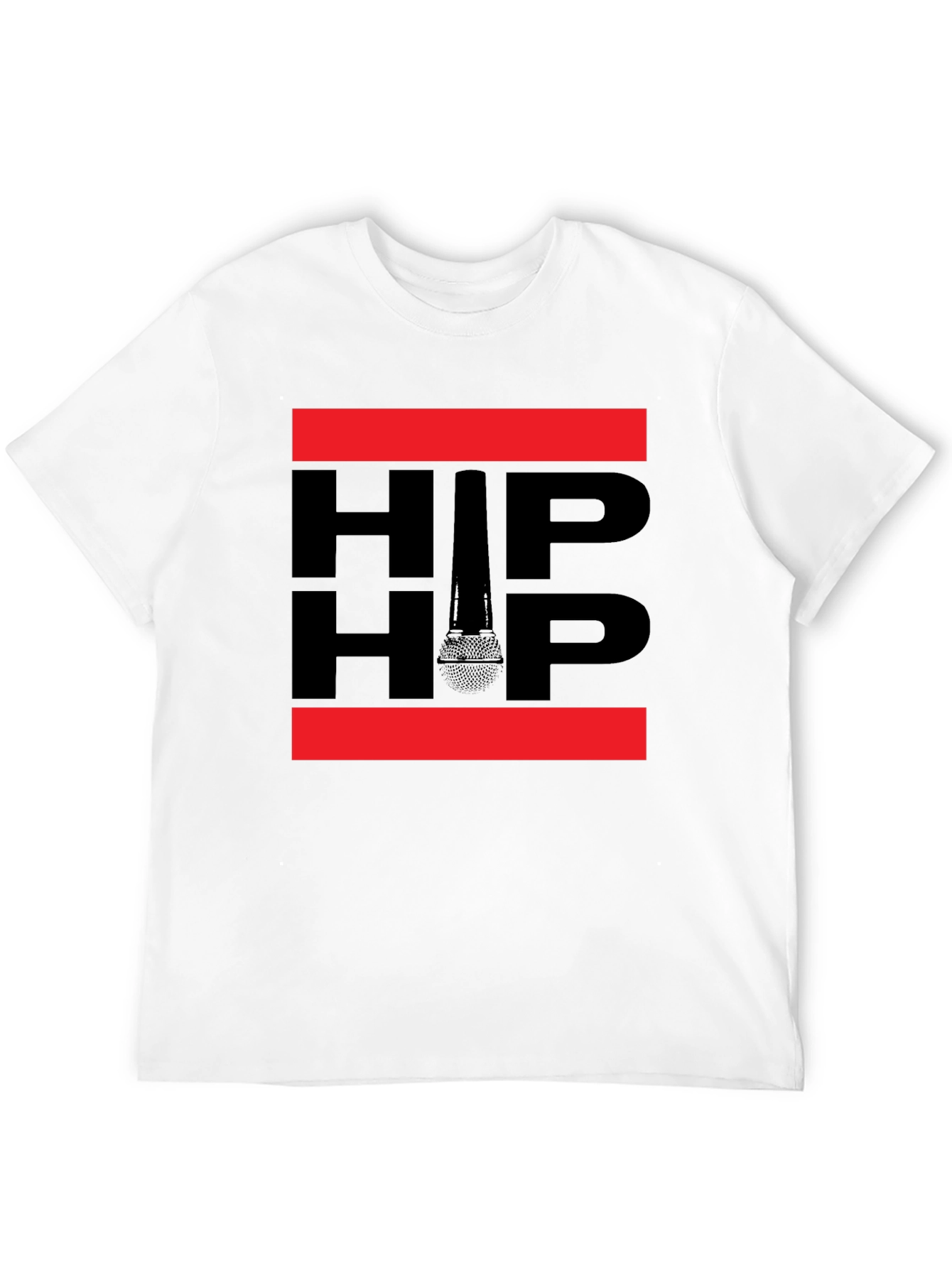 Hip Hop Microphone Graphic T-Shirt - Music Inspired Tee