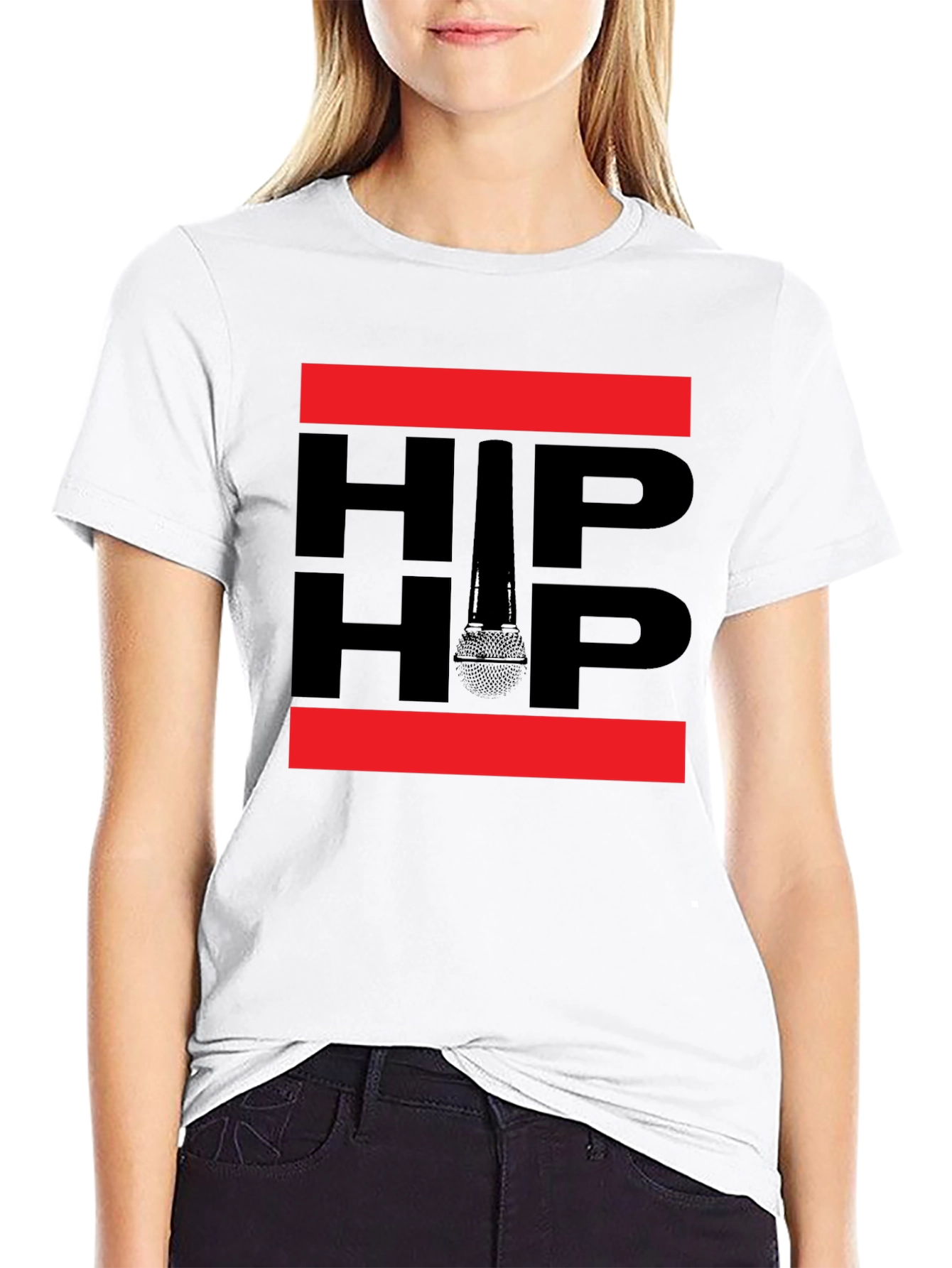 Hip Hop Microphone Graphic T-Shirt - Music Inspired Tee