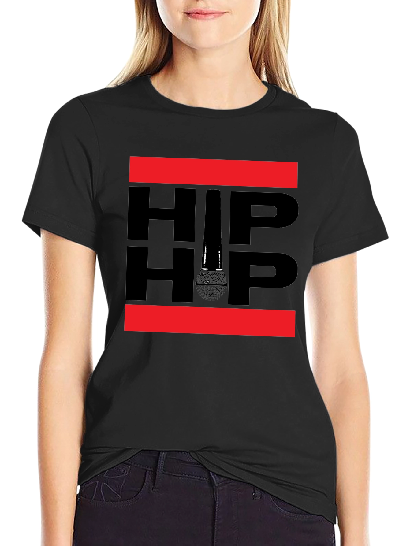 Hip Hop Microphone Graphic T-Shirt - Music Inspired Tee