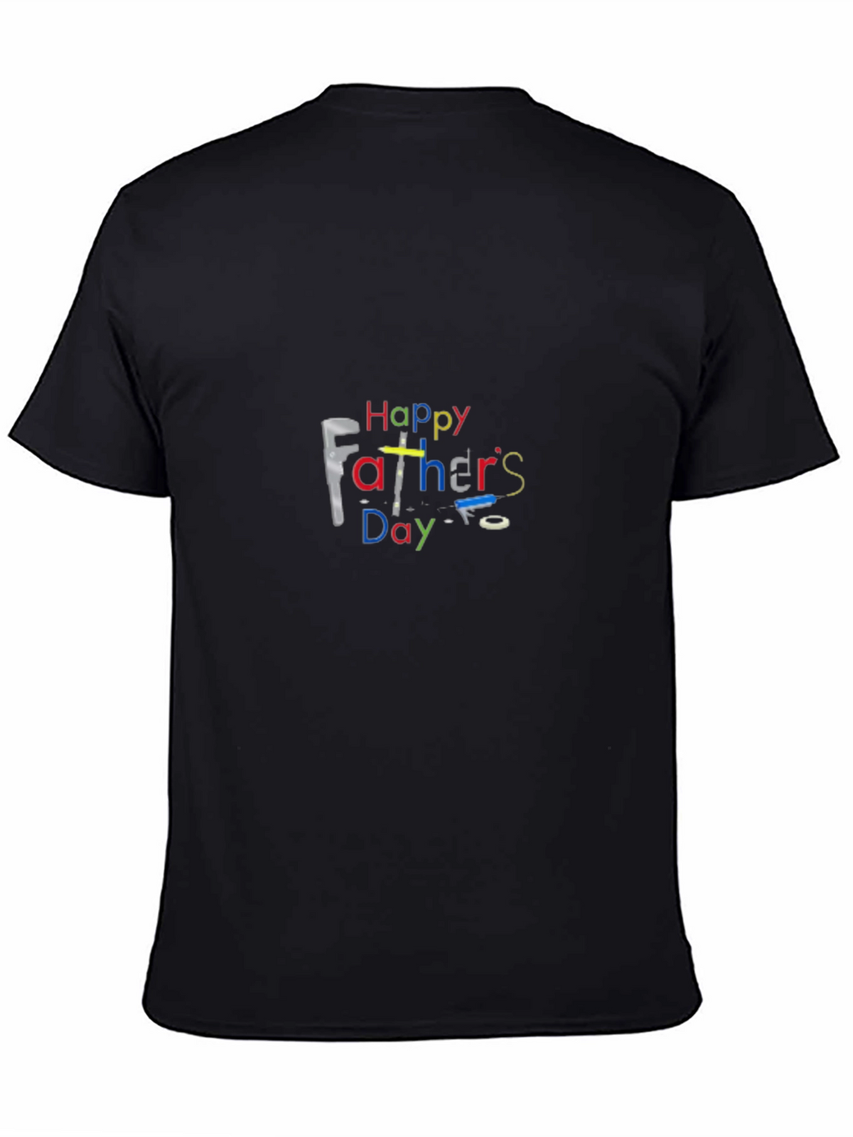 Happy Fathers Day Black T-Shirt