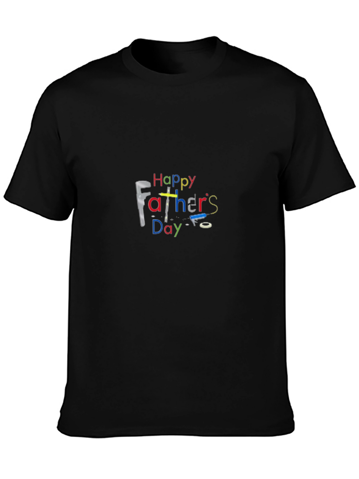 Happy Fathers Day Black T-Shirt