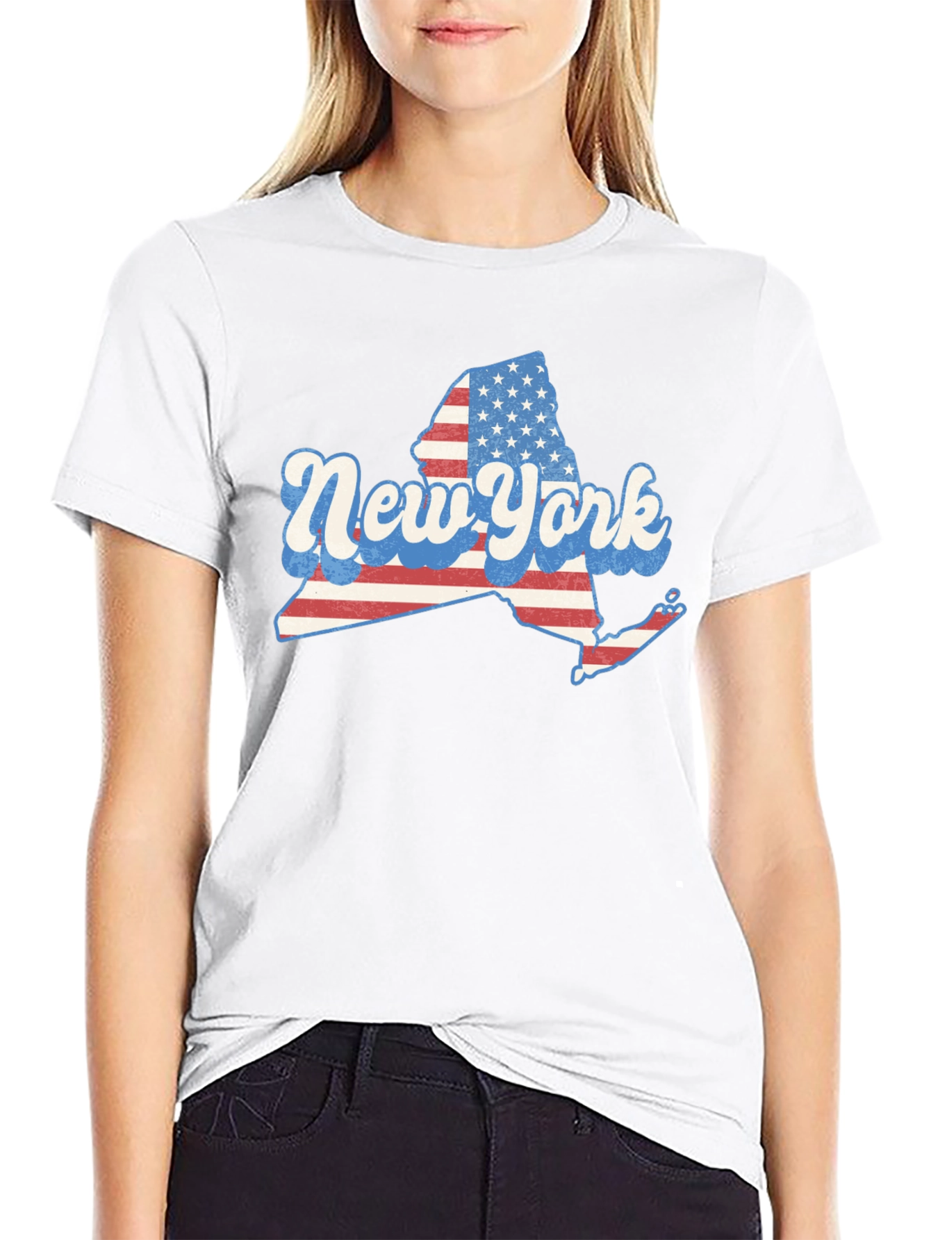 New York State American Flag T-Shirt