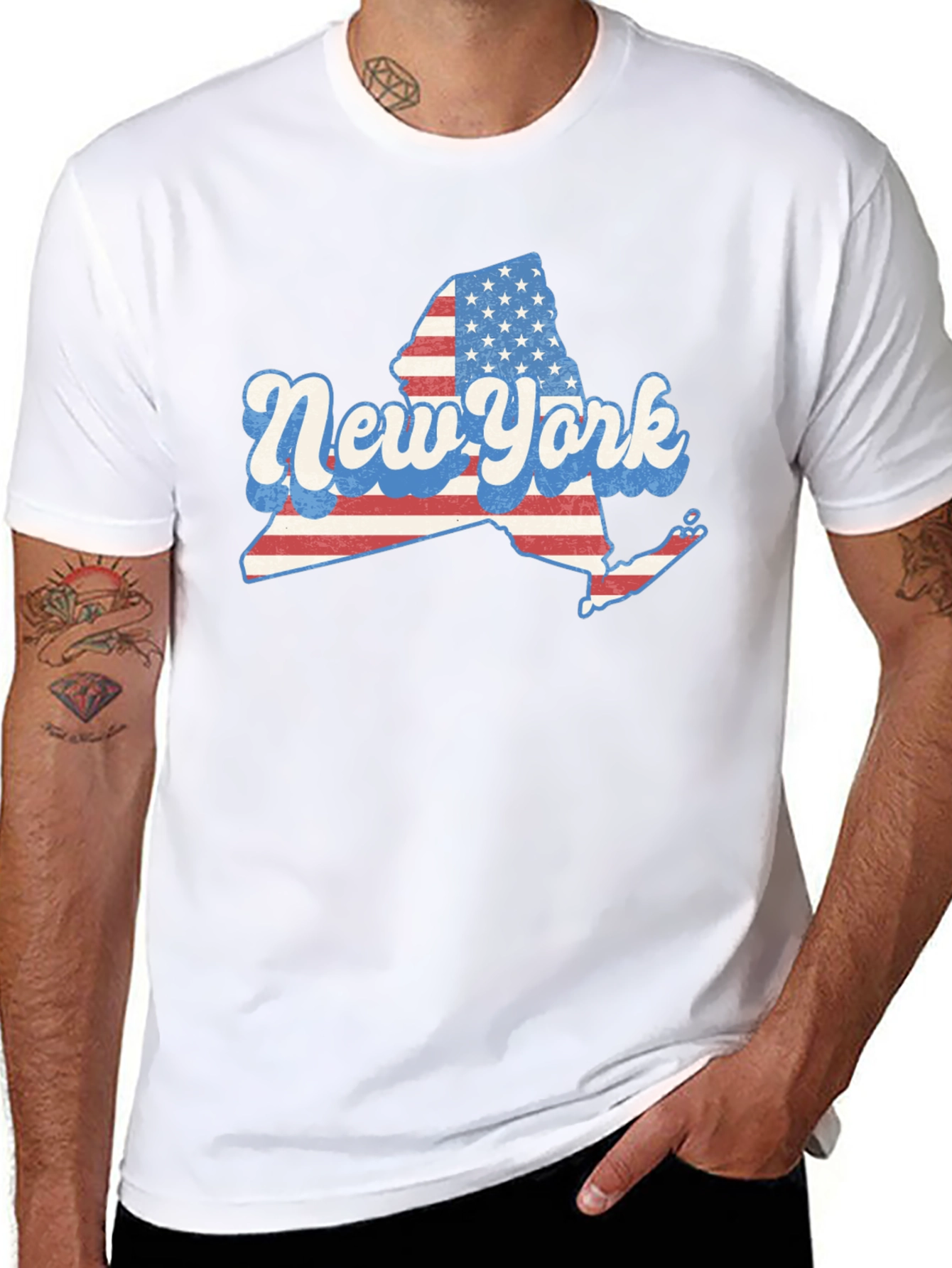 New York State American Flag T-Shirt