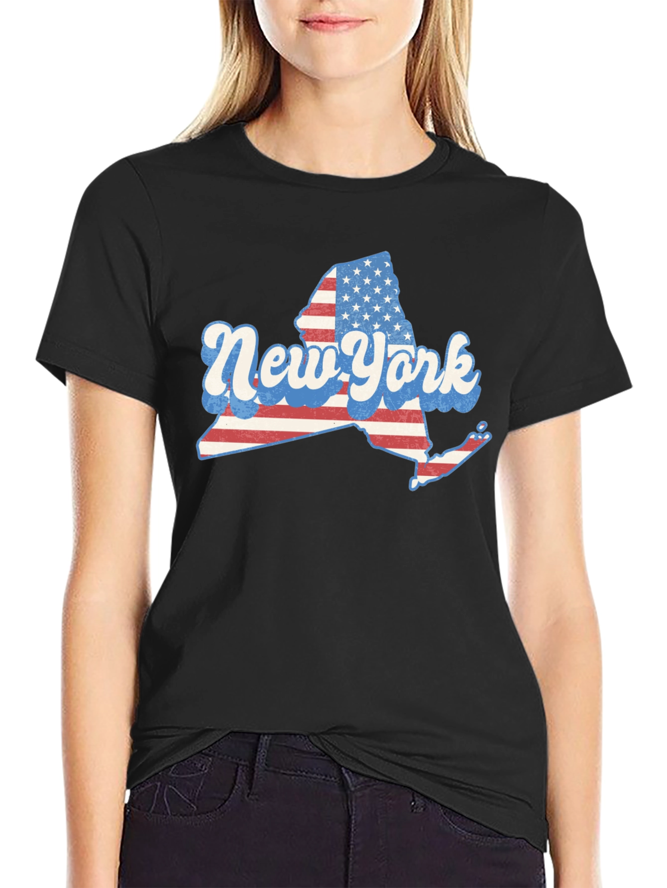 New York State American Flag T-Shirt
