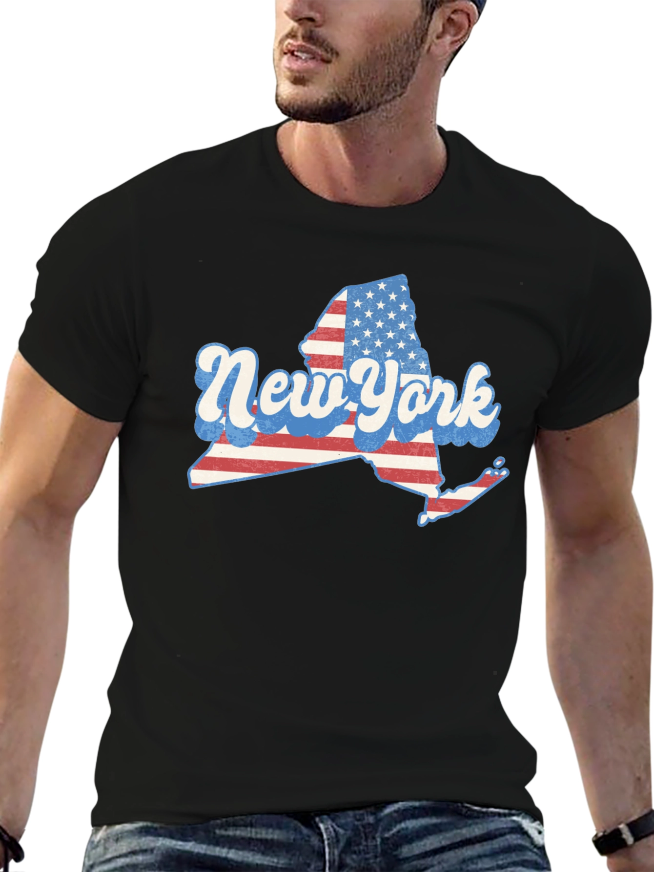 New York State American Flag T-Shirt
