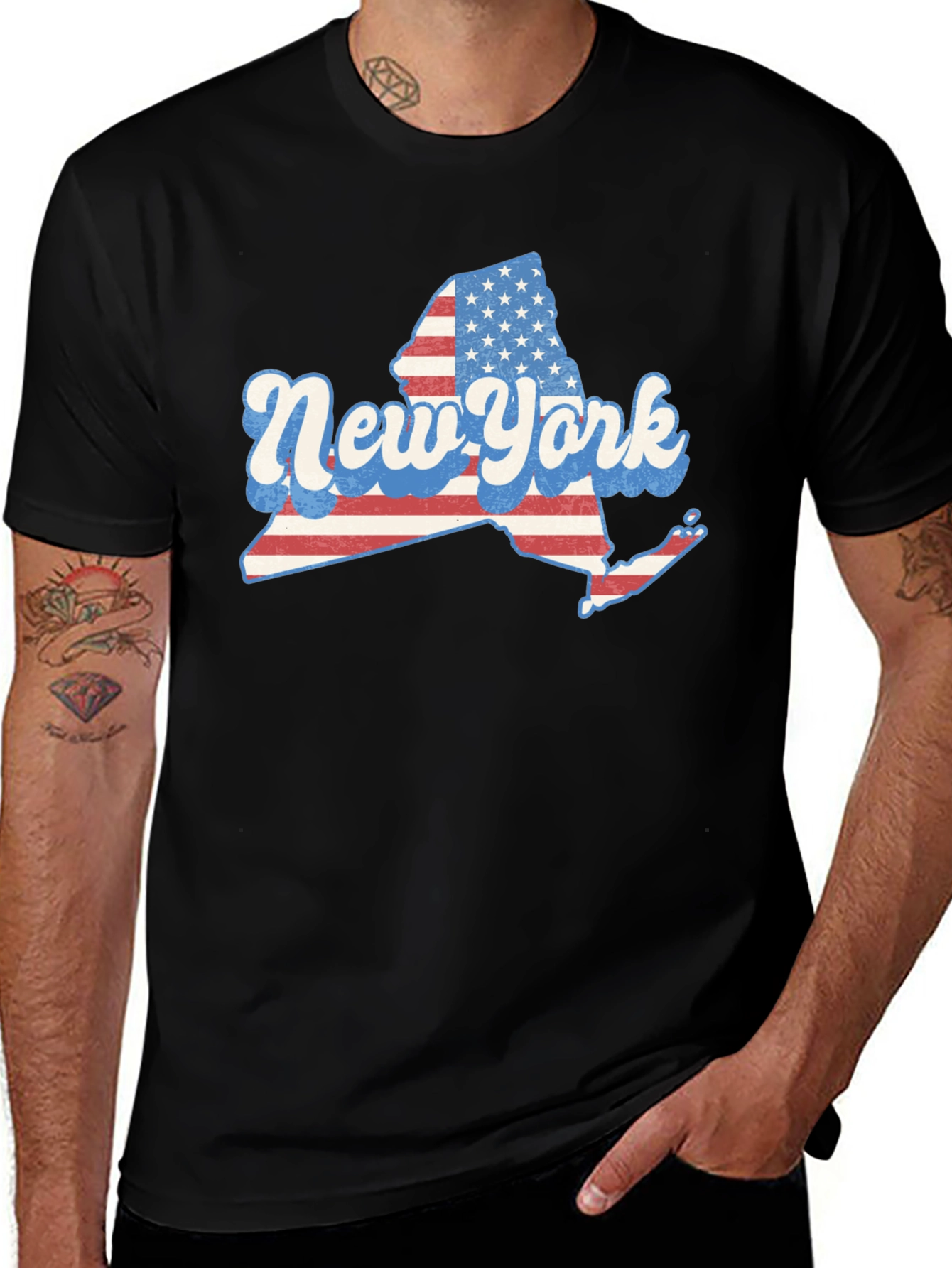 New York State American Flag T-Shirt