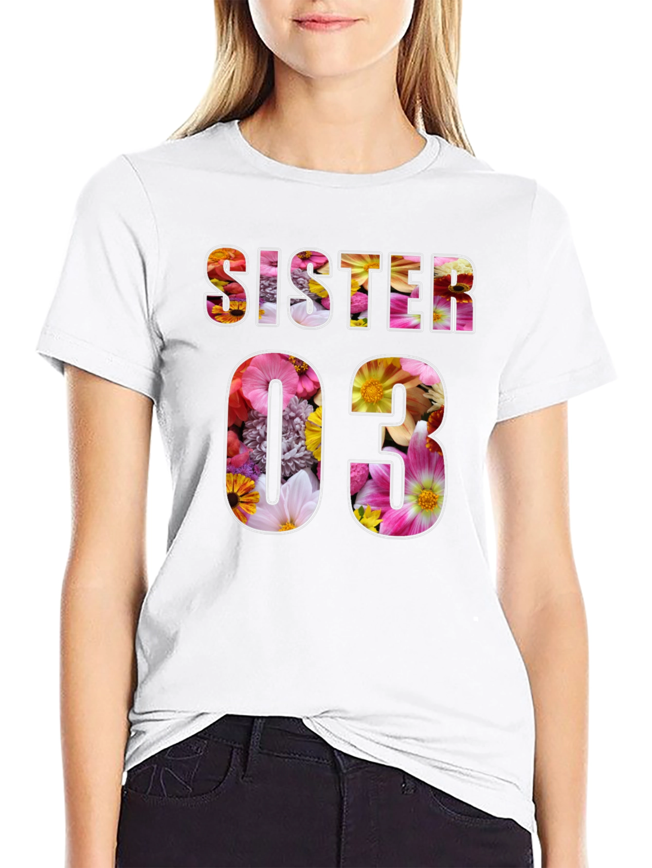 Floral Sister 03 Graphic T-Shirt